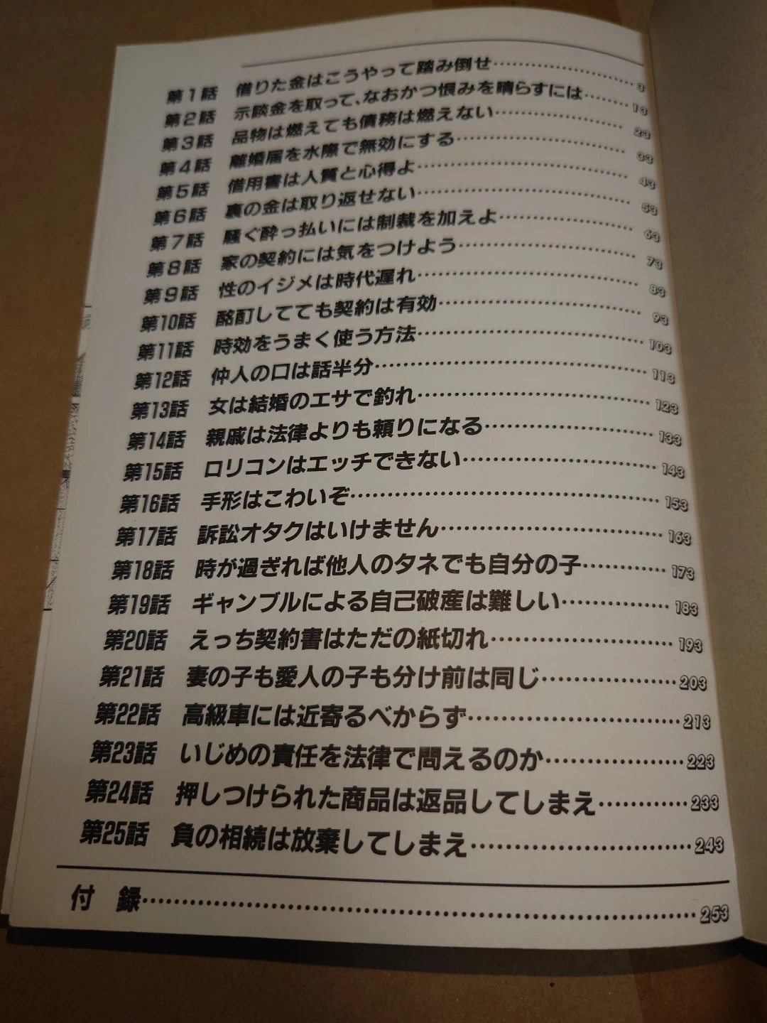マンガ法律の抜け穴 ほかの有料商品とまとめて取引の場合のみ取引しますの写真2枚目