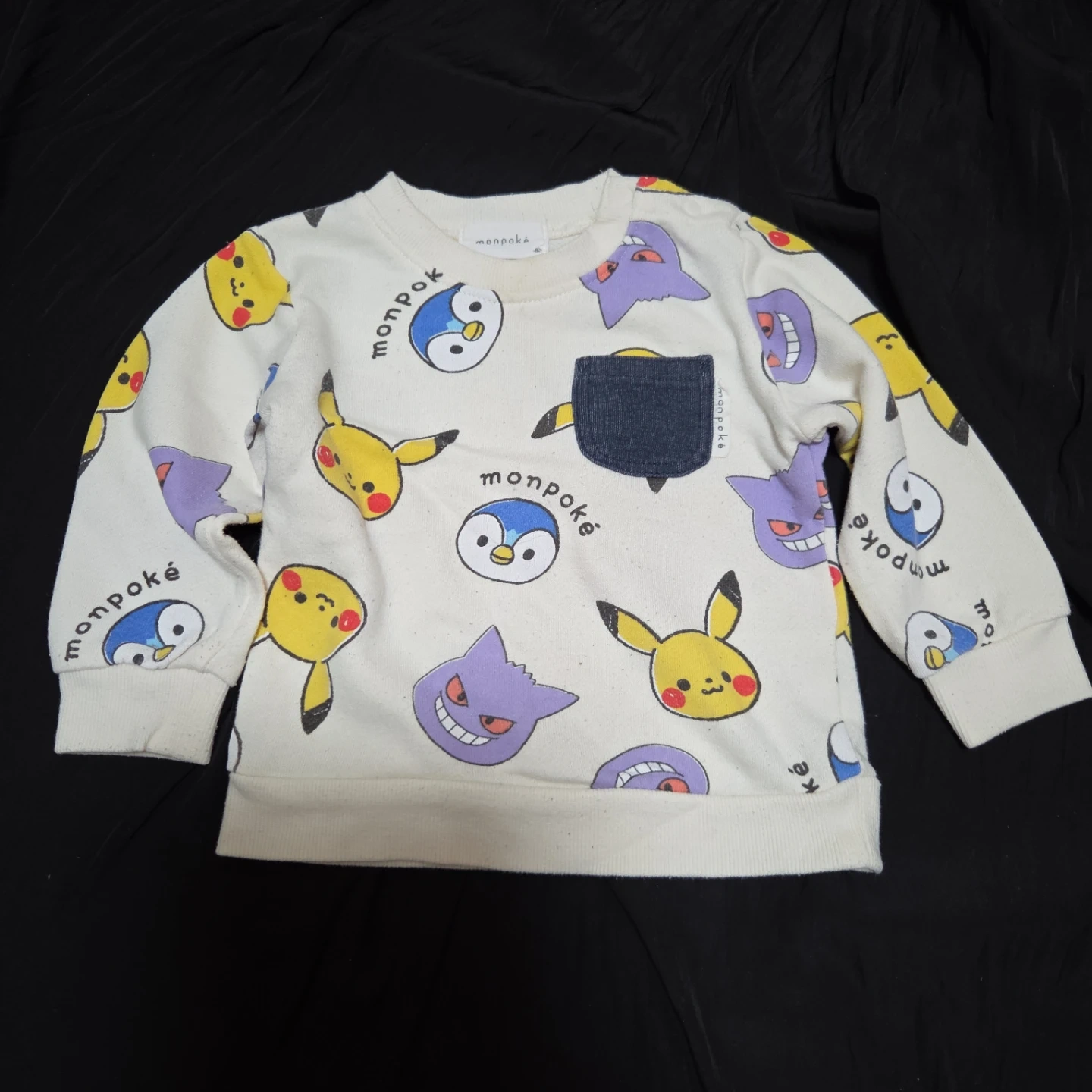 モンポケ ベビー服 80cm 3点セット ピカチュウの写真4枚目
