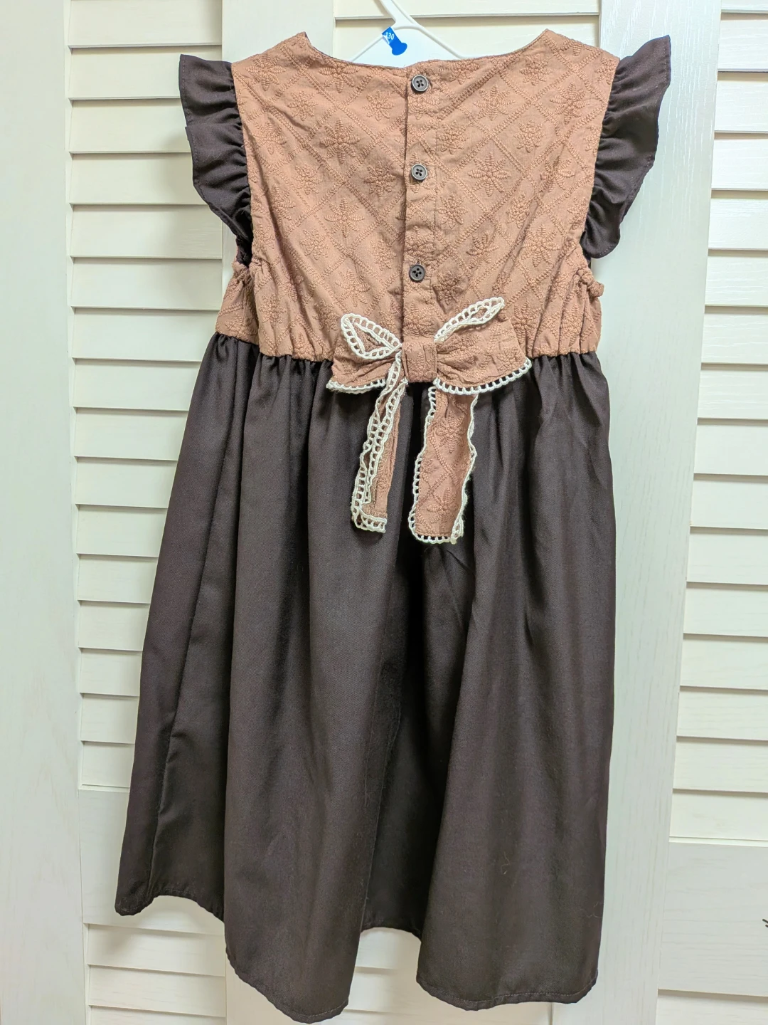 【未使用品】SLAP SLIP スラップスリップ　ワンピース 130cm ブラウン系の写真2枚目