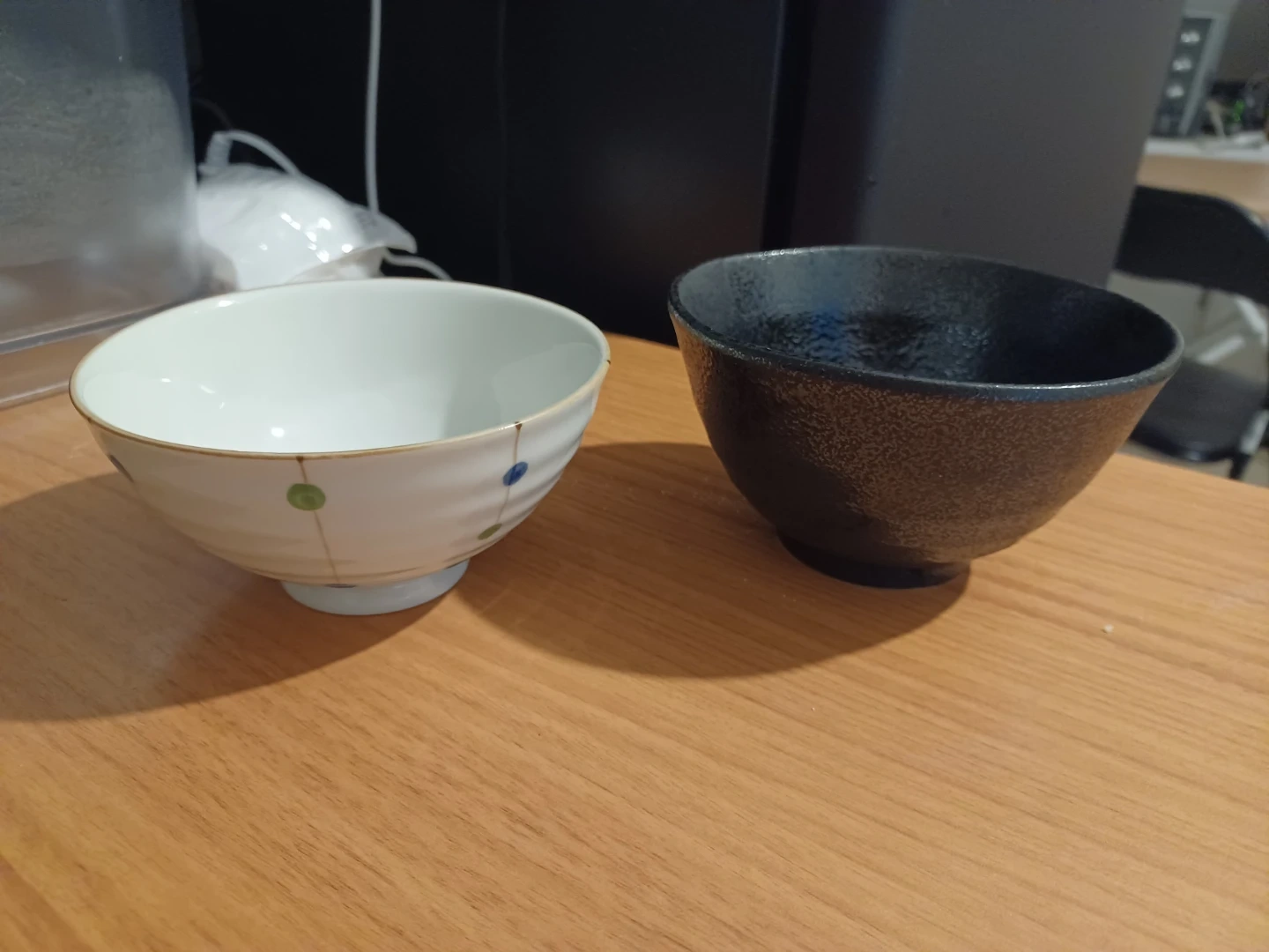 和風茶碗 2個セット 水玉模様 陶器