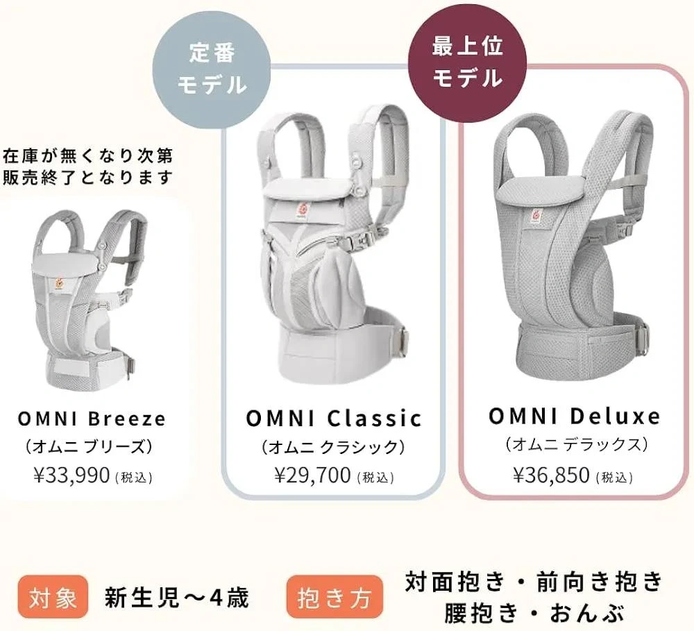 エルゴベビー 抱っこ紐 Omni Deluxe Mesh 【正規品 新品未開封 最新最上位モデル】の写真9枚目