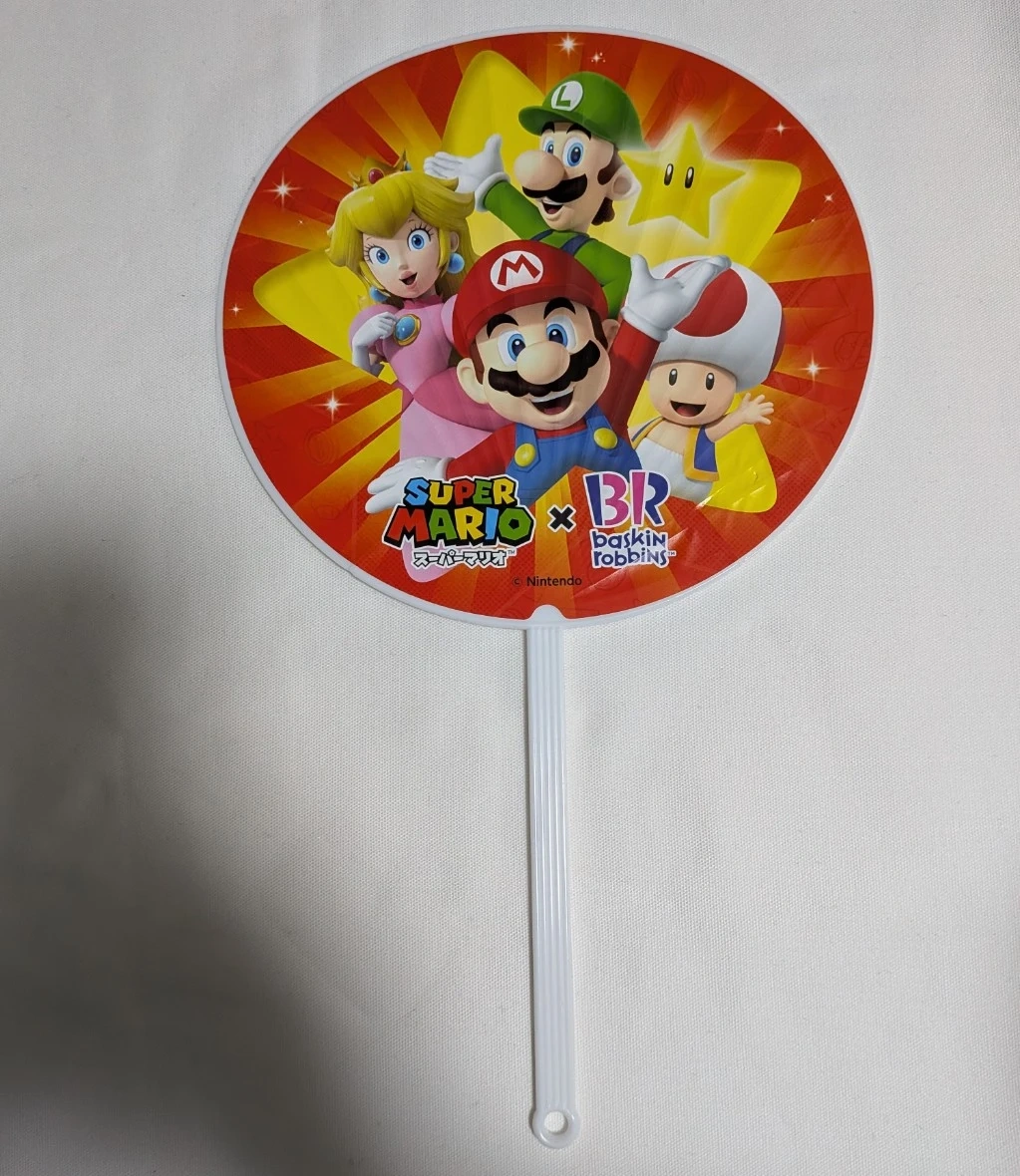 スーパーマリオ×サーティワン うちわ