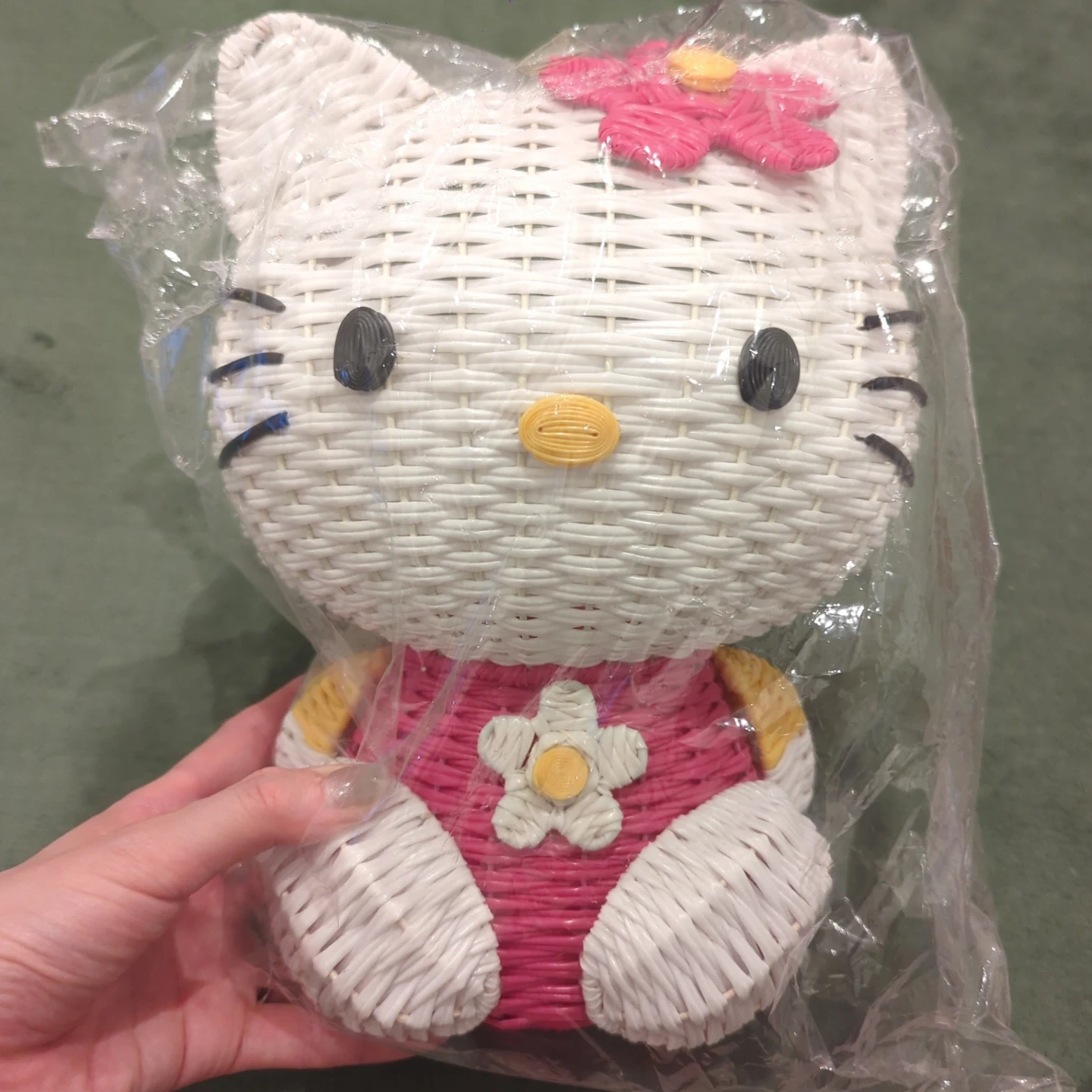 【激レア】新品未使用品 タグ付き 平成レトロ ハローキティ バスケット かご
