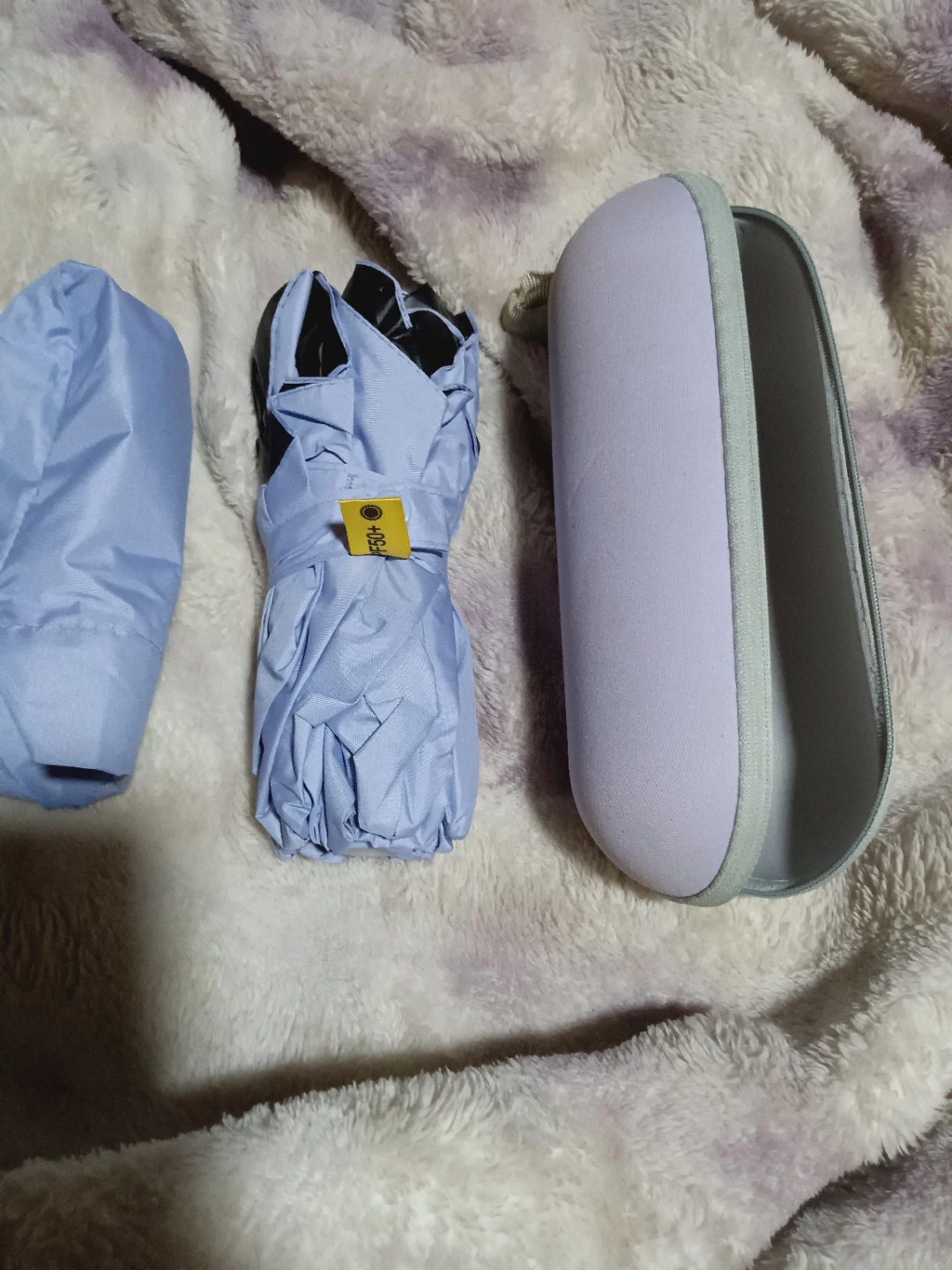 晴雨兼用 折りたたみ傘 ライトブルー