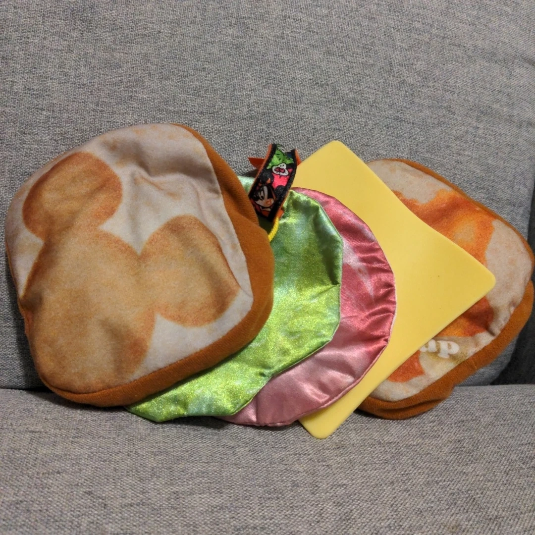 美品𖤐 ̖́-お出かけミッキー サンドイッチベビーカー取り付け 布トイの写真2枚目