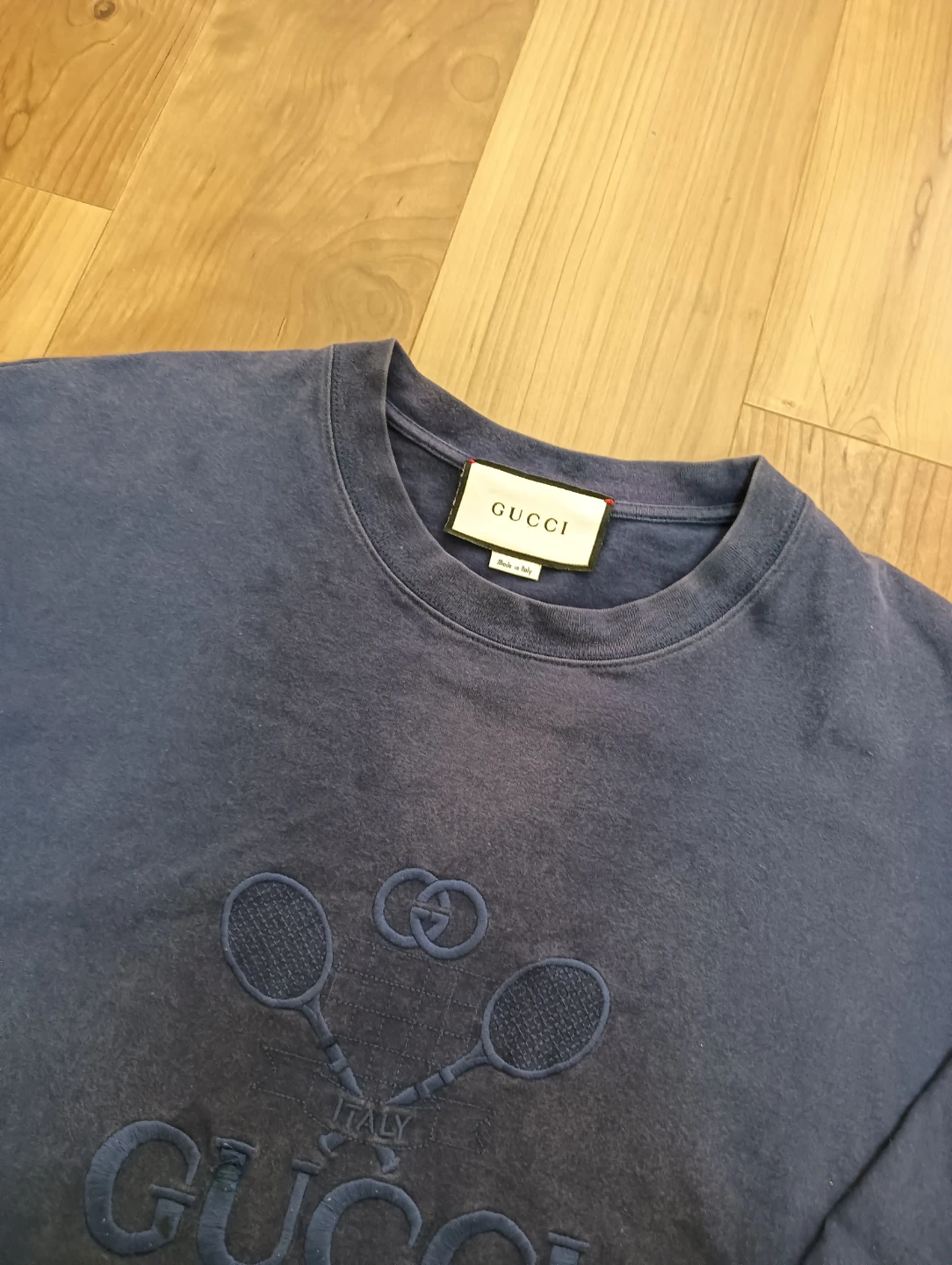 GUCCI グッチ GUCCI TENNIS 刺繍 長袖 ロング Tシャツの写真7枚目