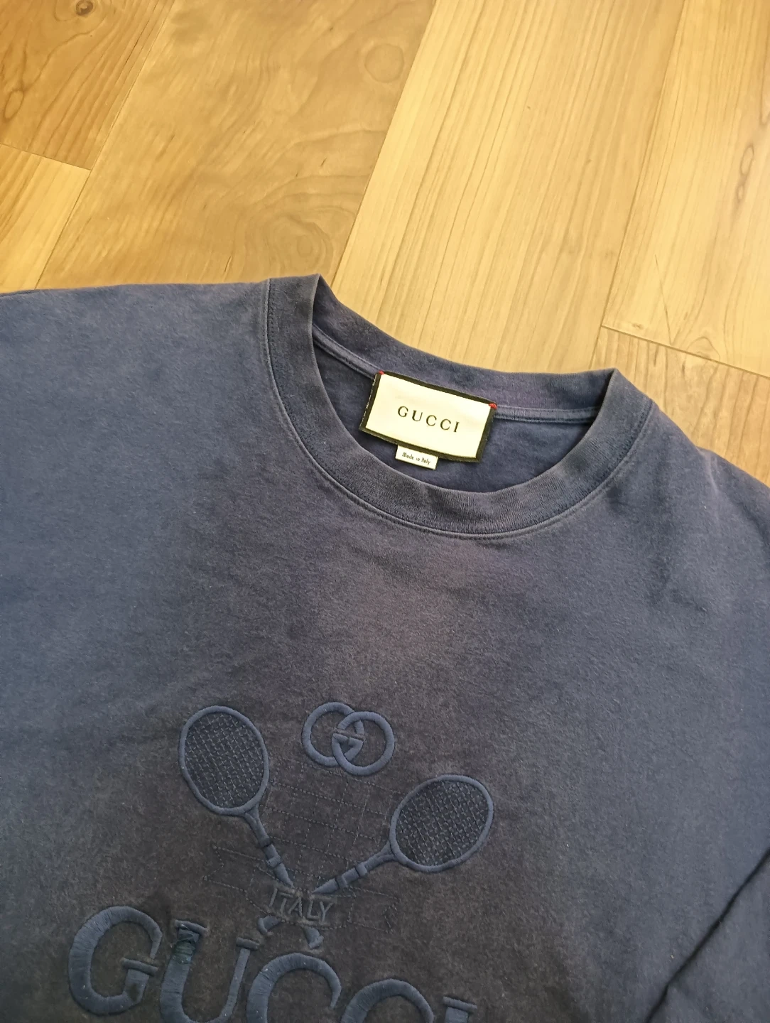 GUCCI グッチ GUCCI TENNIS 刺繍 長袖 ロング Tシャツの写真7枚目