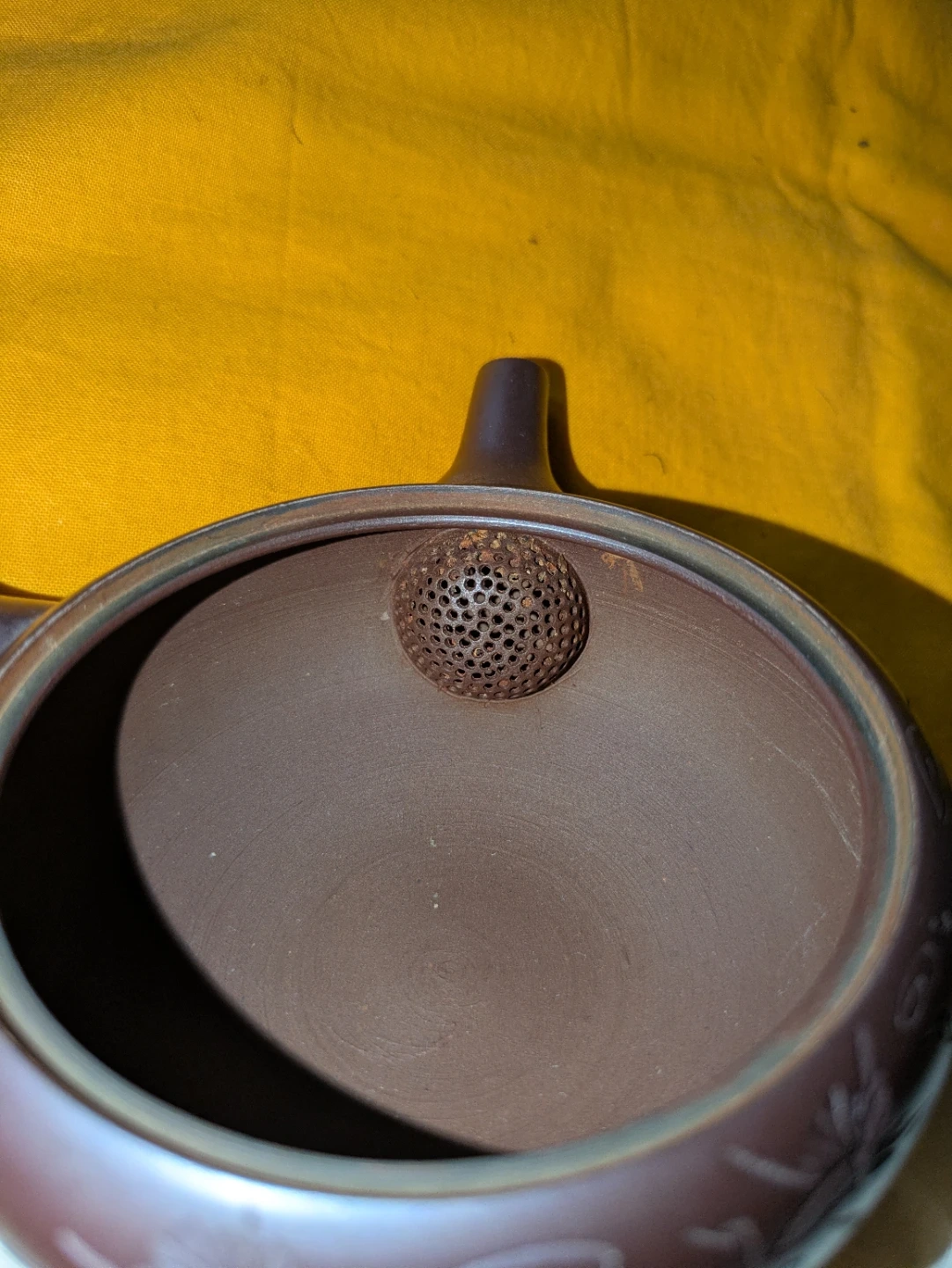 急須 茶器 鶴模様 陶器 常滑焼の写真6枚目
