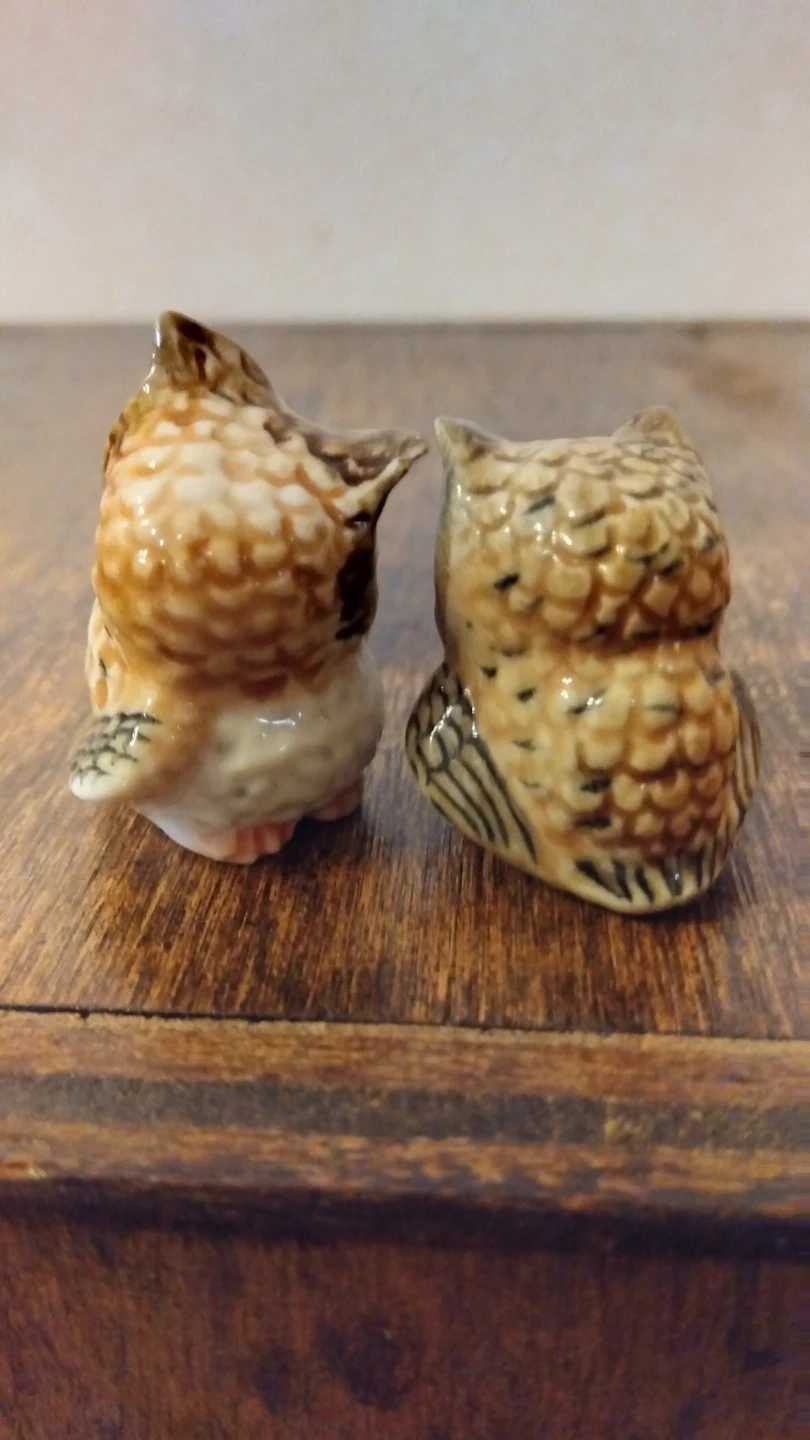 フクロウの置物(ペア)の写真2枚目