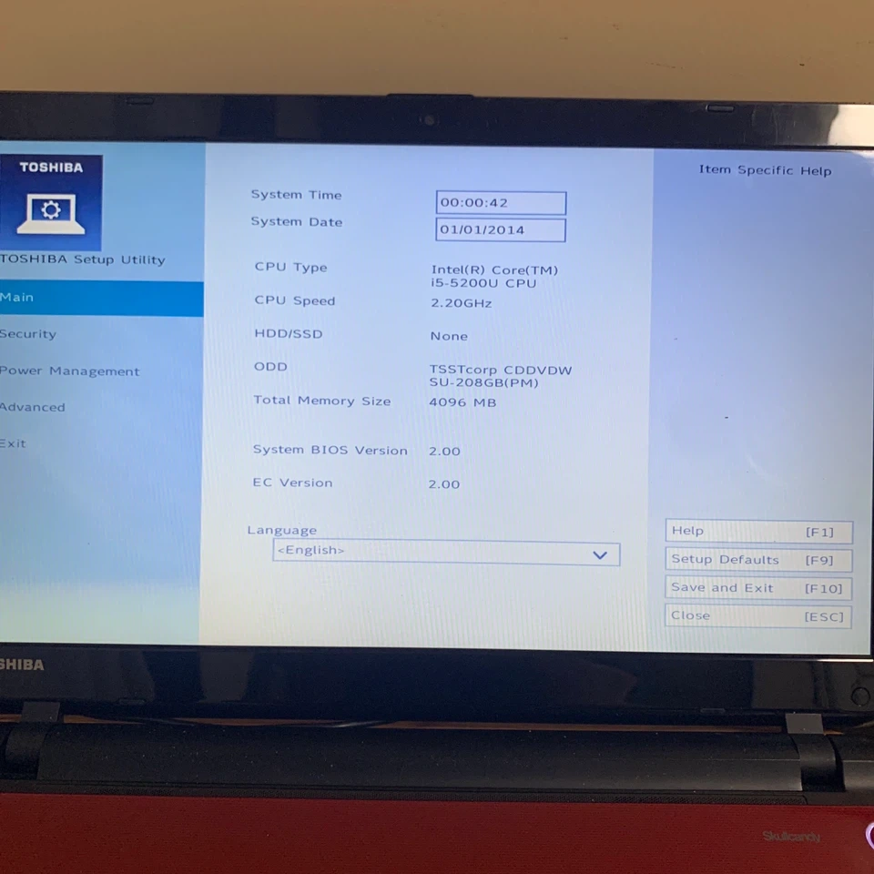 東芝 ジャンク品dynabook T65 レッド ノートパソコンの写真2枚目