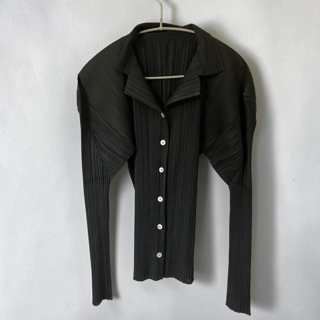 PLEATS PLEASE ISSEY MIYAKE プリーツプリーズ トップス スカート セットアップ ブラックの写真2枚目