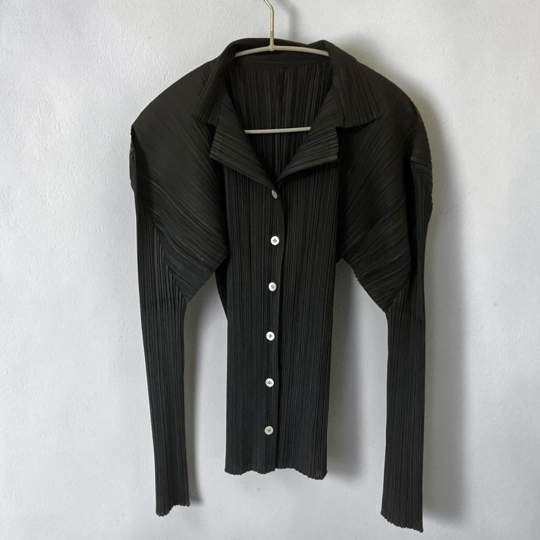 PLEATS PLEASE ISSEY MIYAKE プリーツプリーズ トップス スカート セットアップ ブラックの写真2枚目