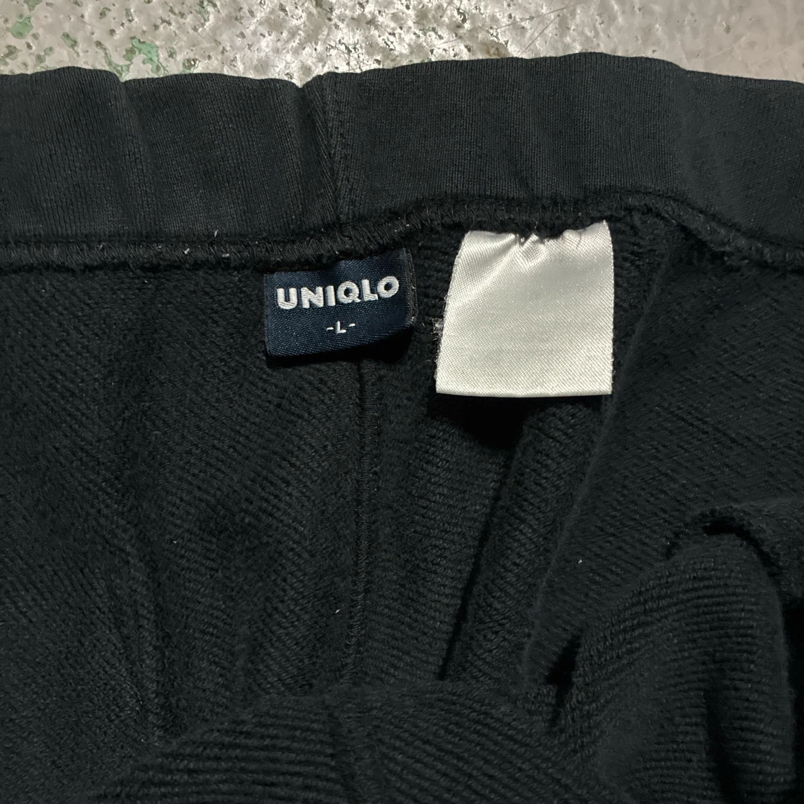 oldUNIQLO 90sユニクロ スウェットパンツ ブラック Lサイズの写真5枚目