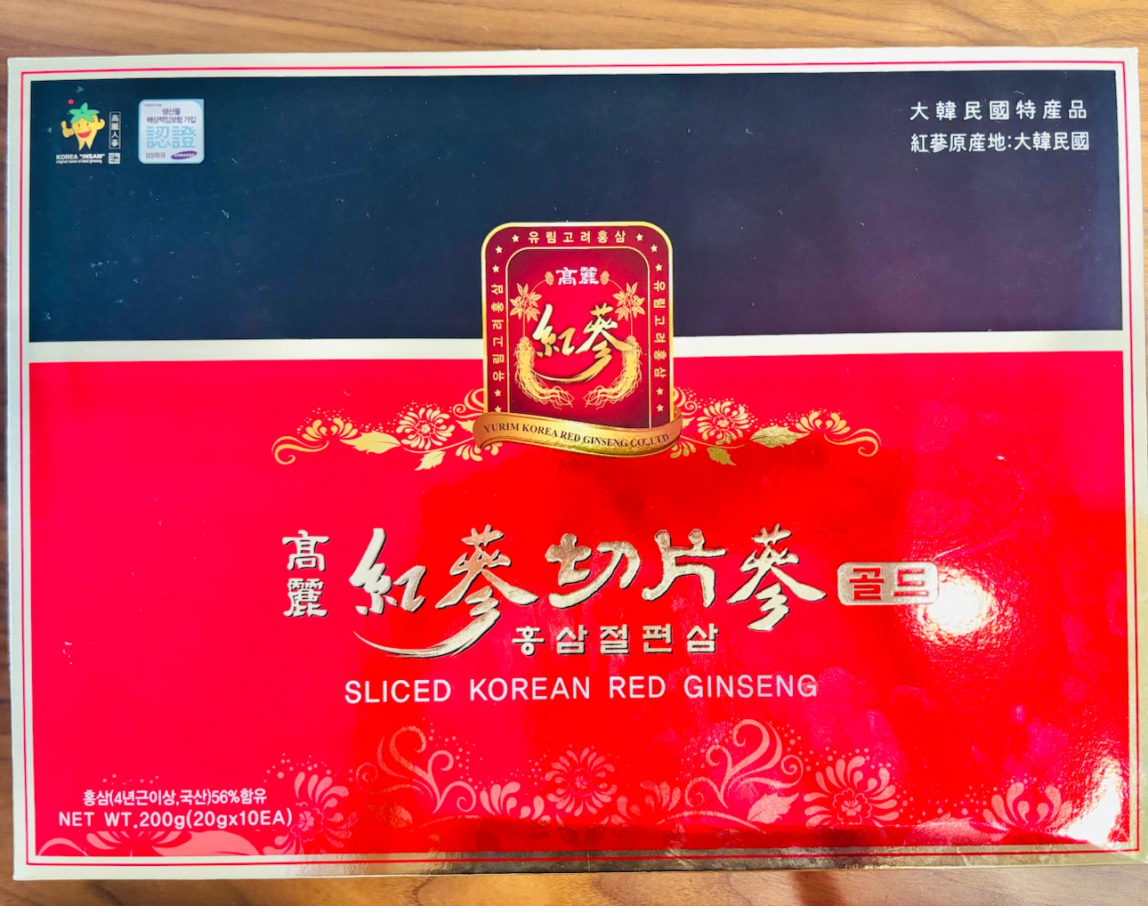 高麗紅参切片参 200g 韓国産