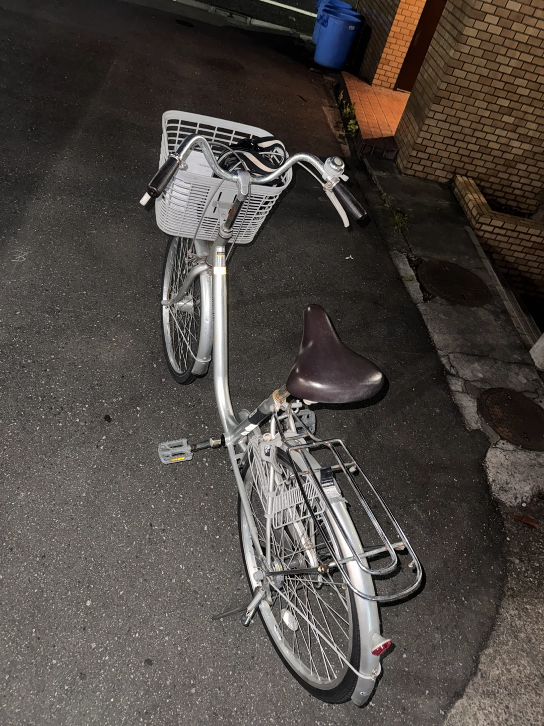 マルキン 自転車 シルバーの写真3枚目