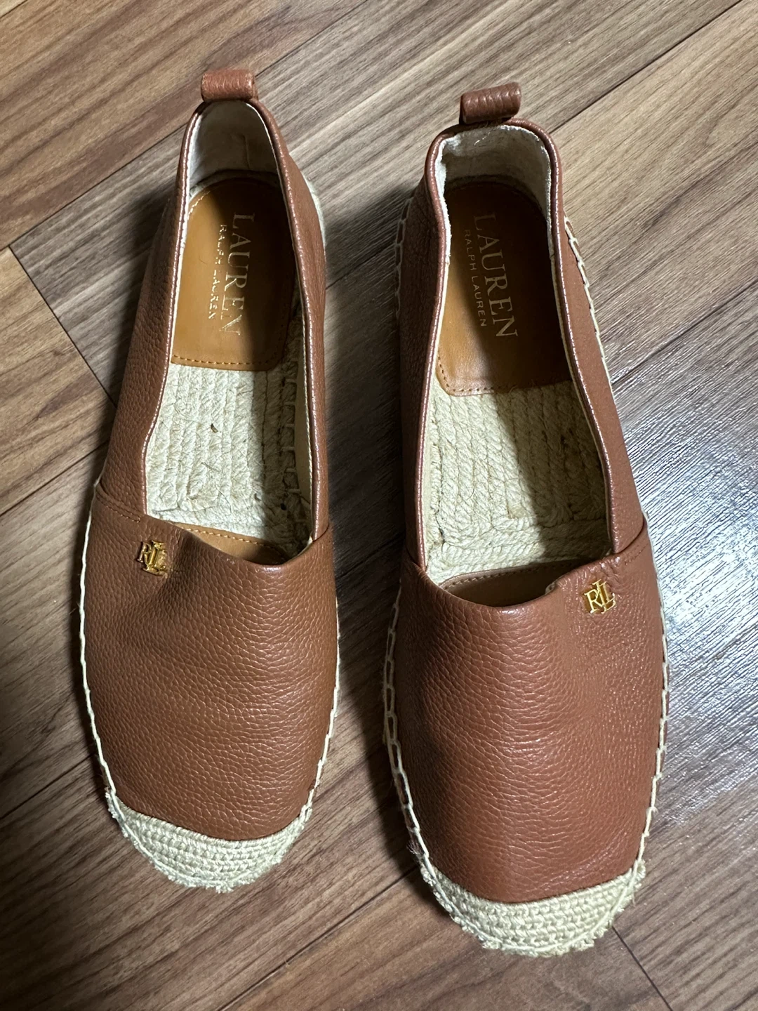 ローレンラルフローレン エスパドリーユ 茶 24cm
