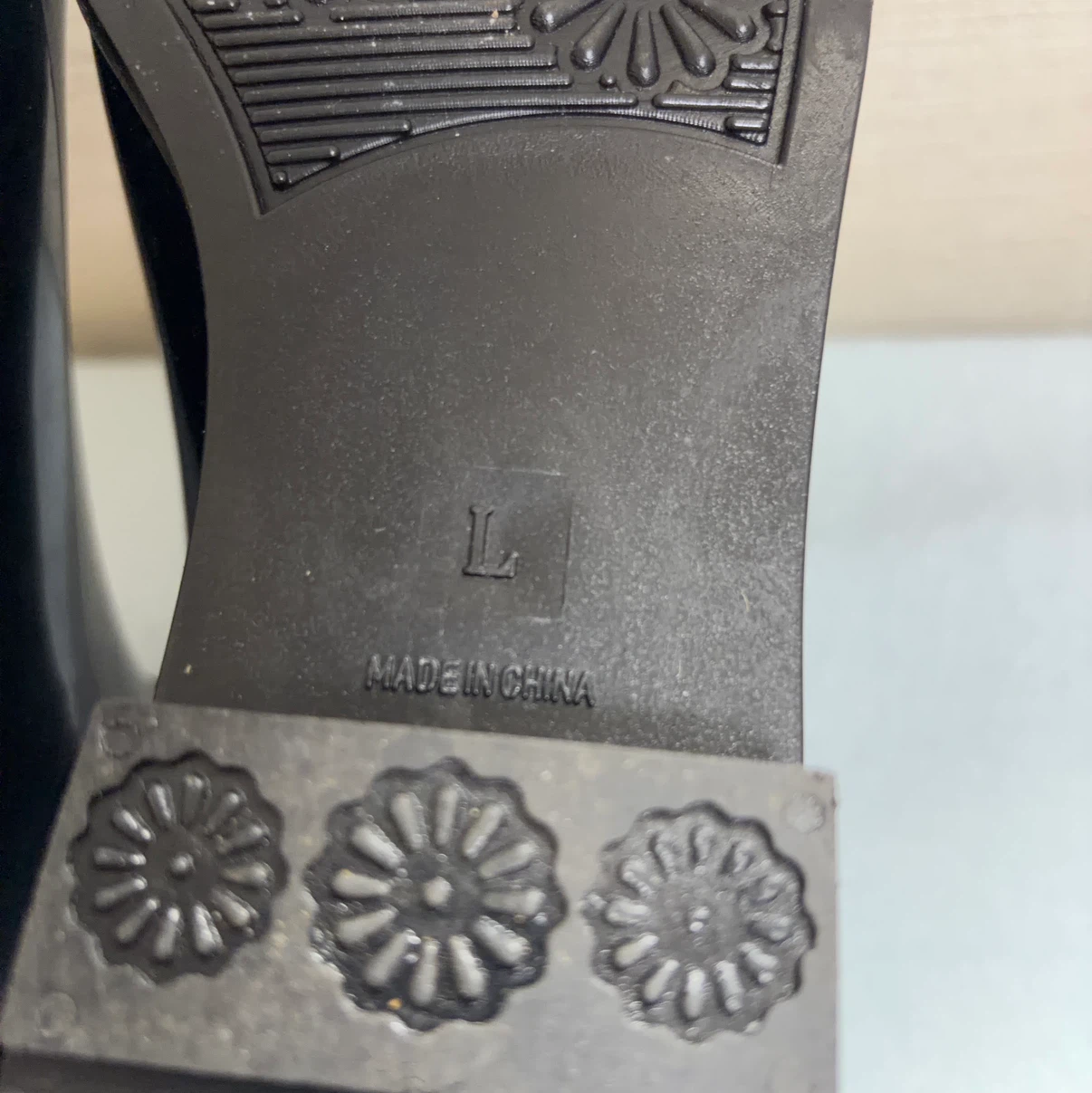 ラブトキシック レインブーツ Lサイズ 黒の写真4枚目