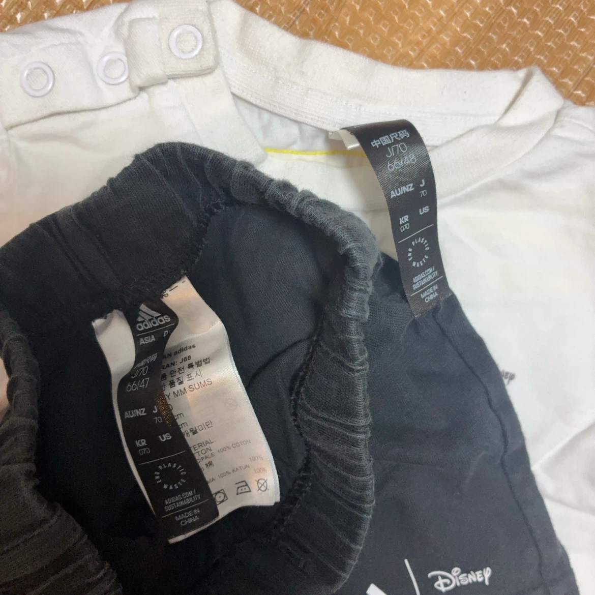 アディダス ディズニー Tシャツ・パンツセット 70cmの写真2枚目