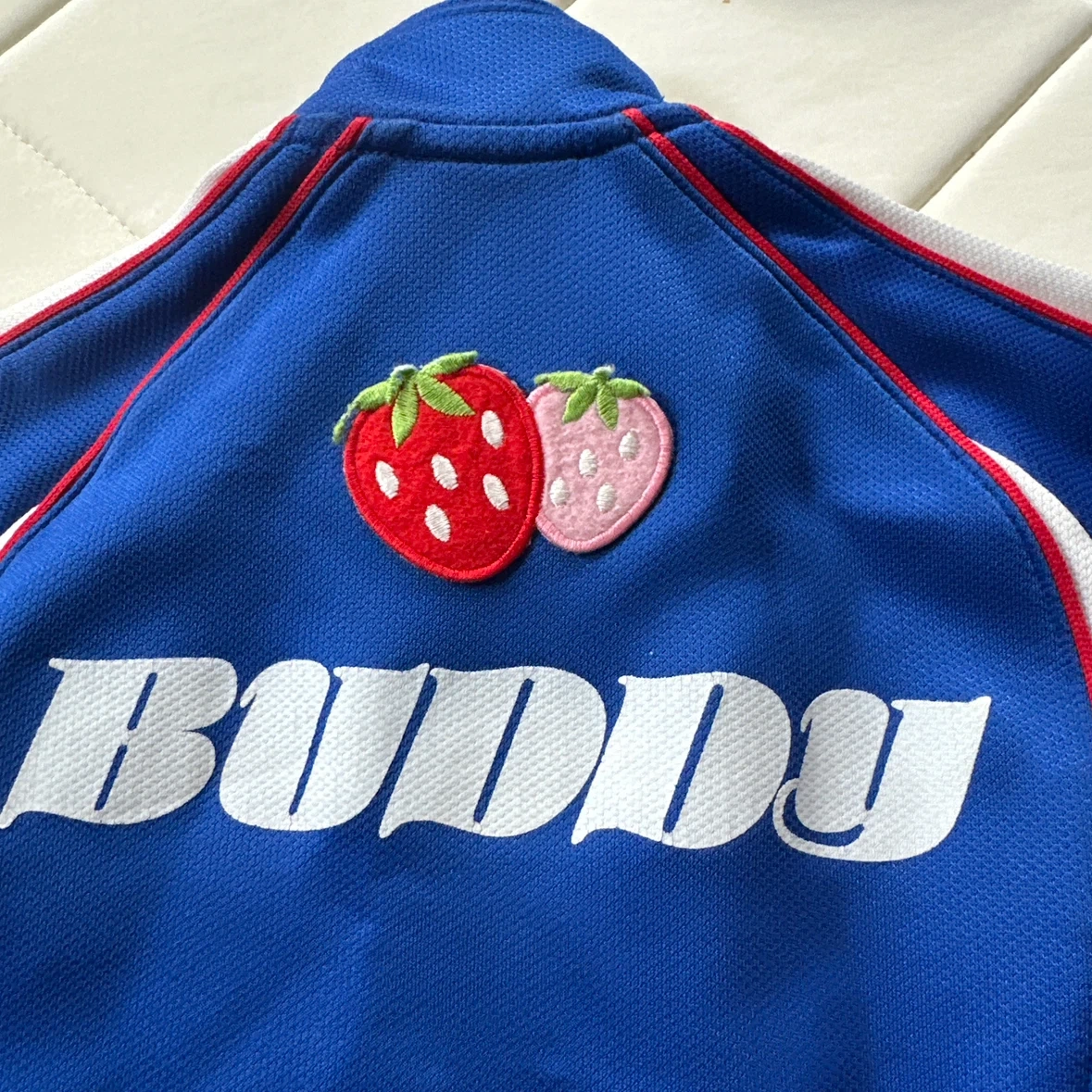 バディスポーツ用幼児園ミズノ ジャージ上下 セットアップ 苺刺繍の写真7枚目