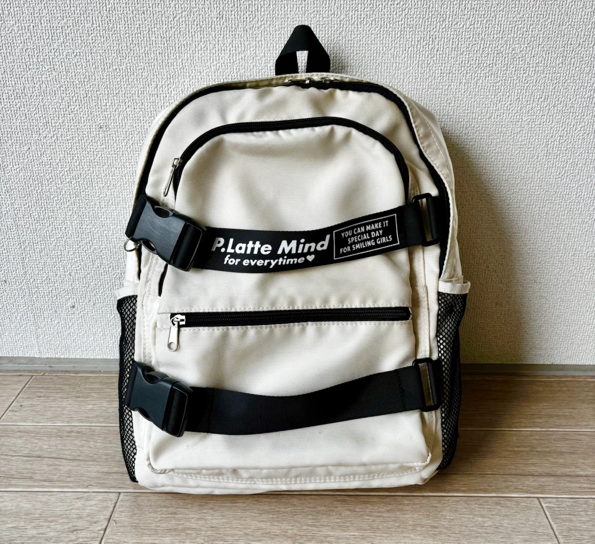 P.Latte Mind リュック バックパック レディース 白 ディバック