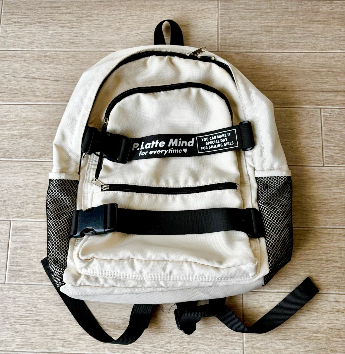 P.Latte Mind リュック バックパック レディース 白 ディバックの写真8枚目