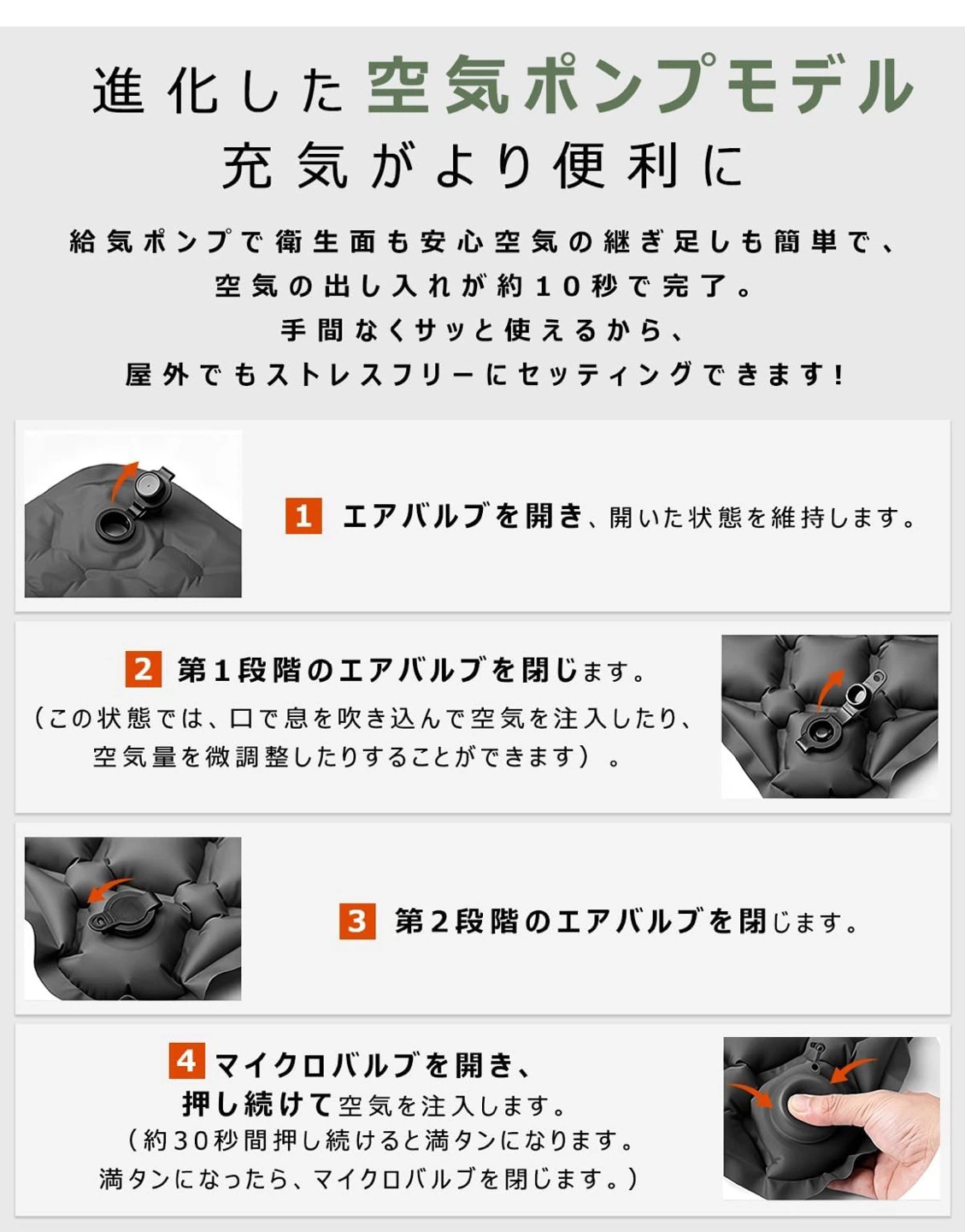 エアクッション 携帯用 44×34cmの写真6枚目