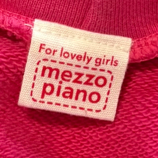mezzo piano メゾピアノ パーカー ピンク 160の写真2枚目