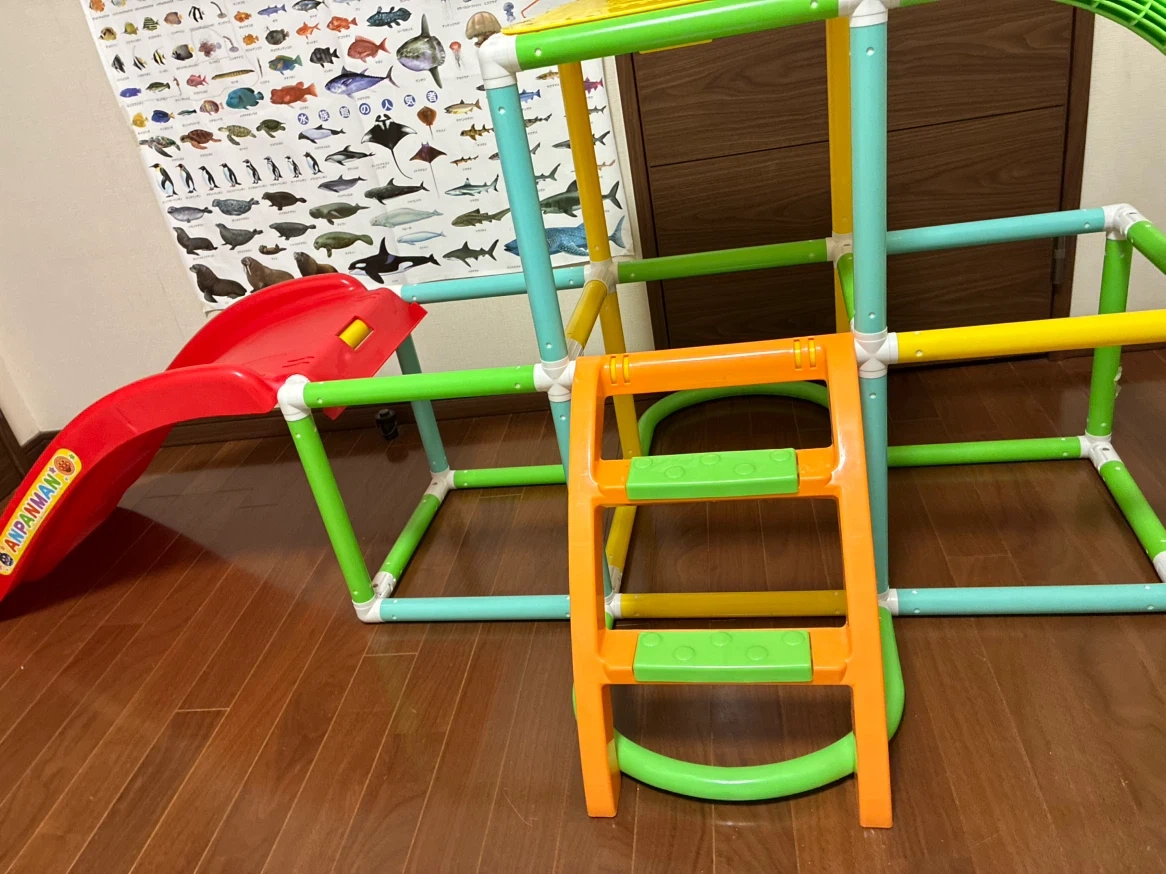 アンパンマン ジャングルジム すべり台付き