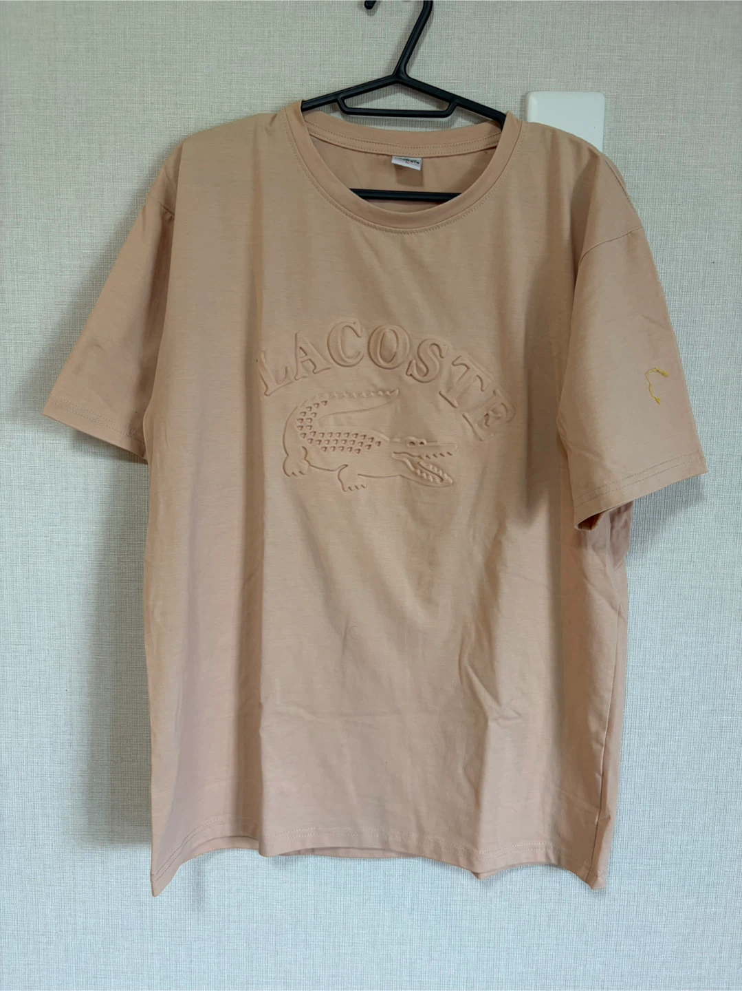 ラコステ ロゴ Tシャツ Lサイズ ベージュ