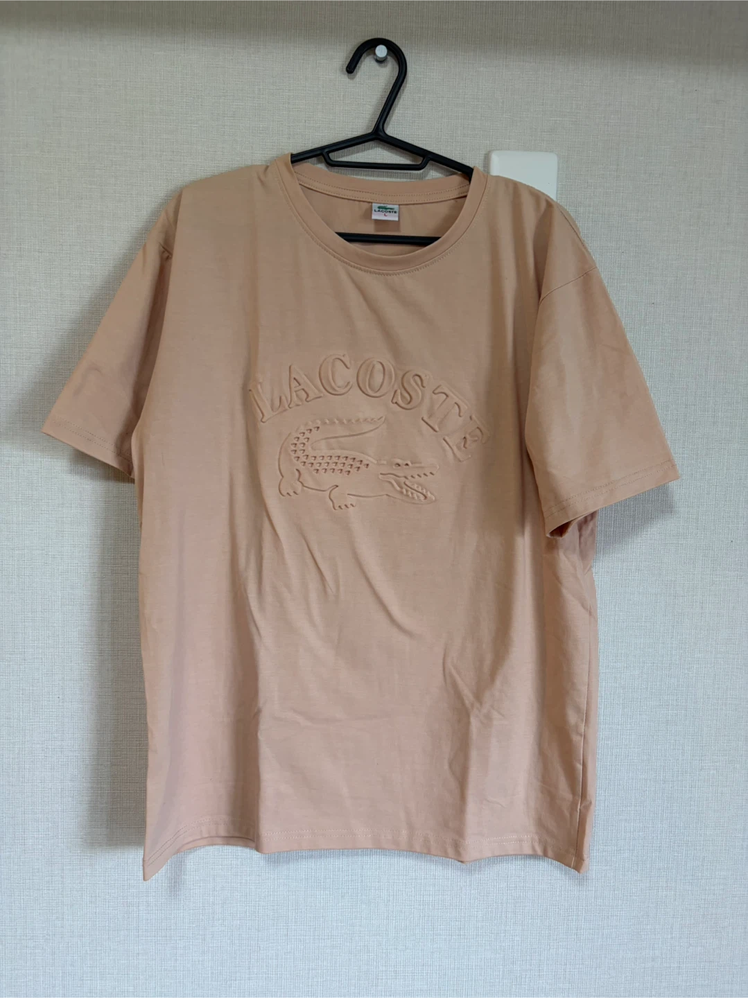 ラコステ ロゴ Tシャツ Lサイズ ベージュの写真2枚目