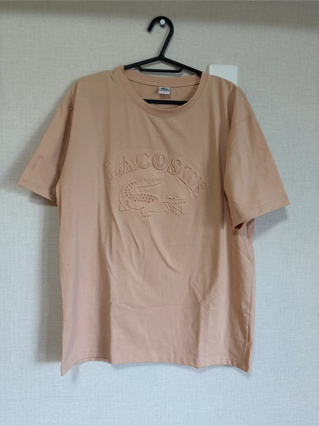 ラコステ ロゴ Tシャツ Lサイズ ベージュの写真2枚目