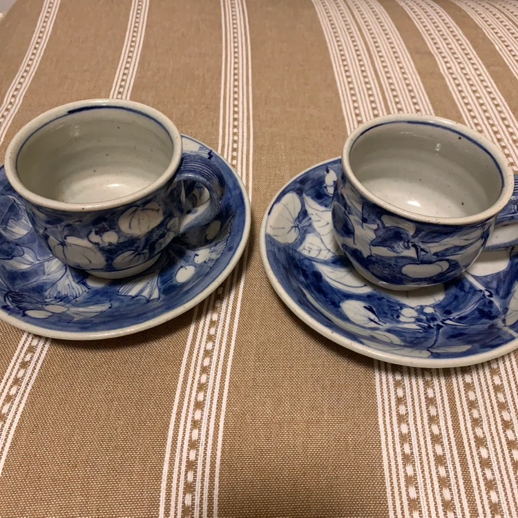 陶器カップ&ソーサー ペア