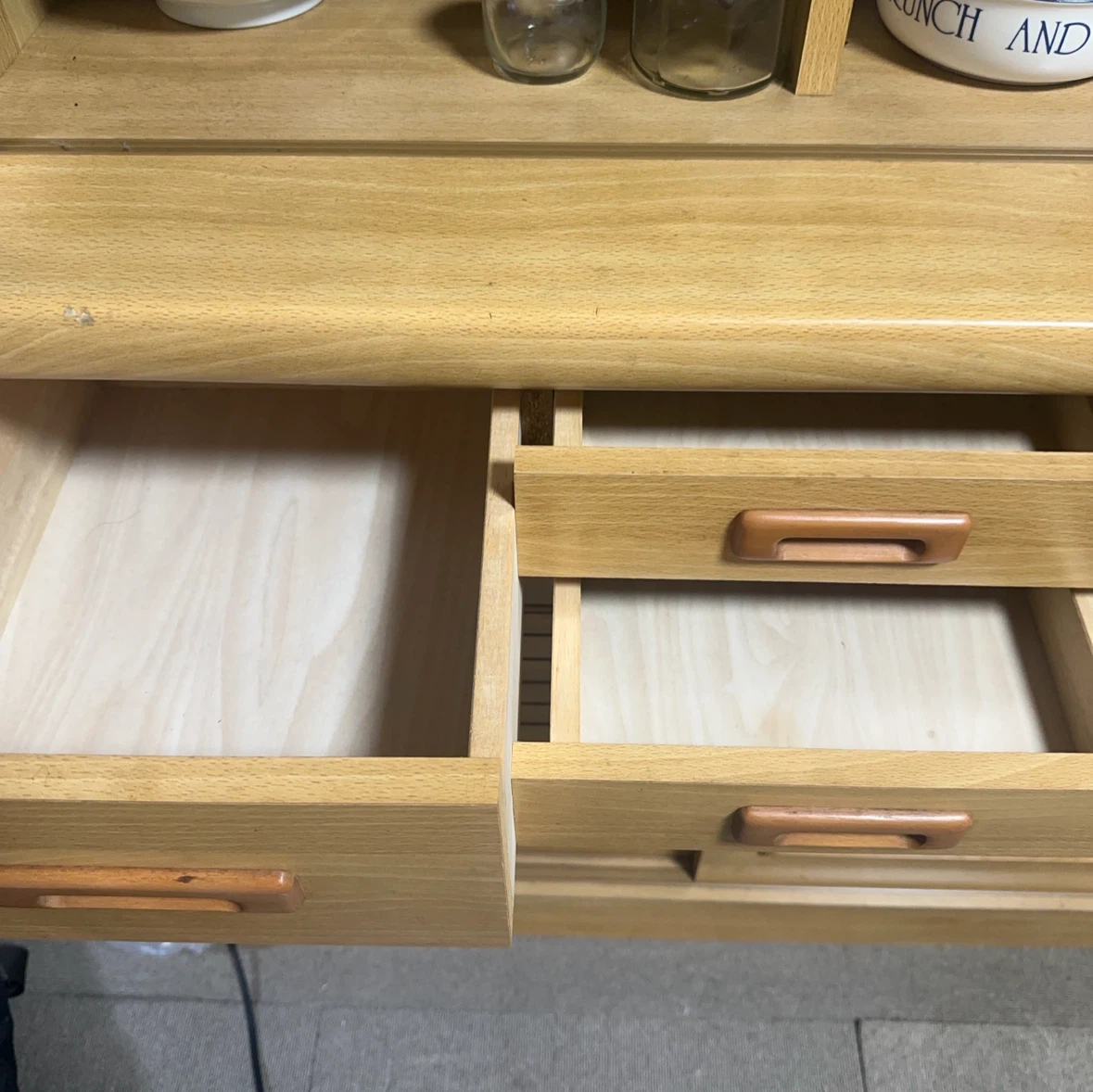 木製キッチンカウンター 食器棚 収納棚の写真3枚目