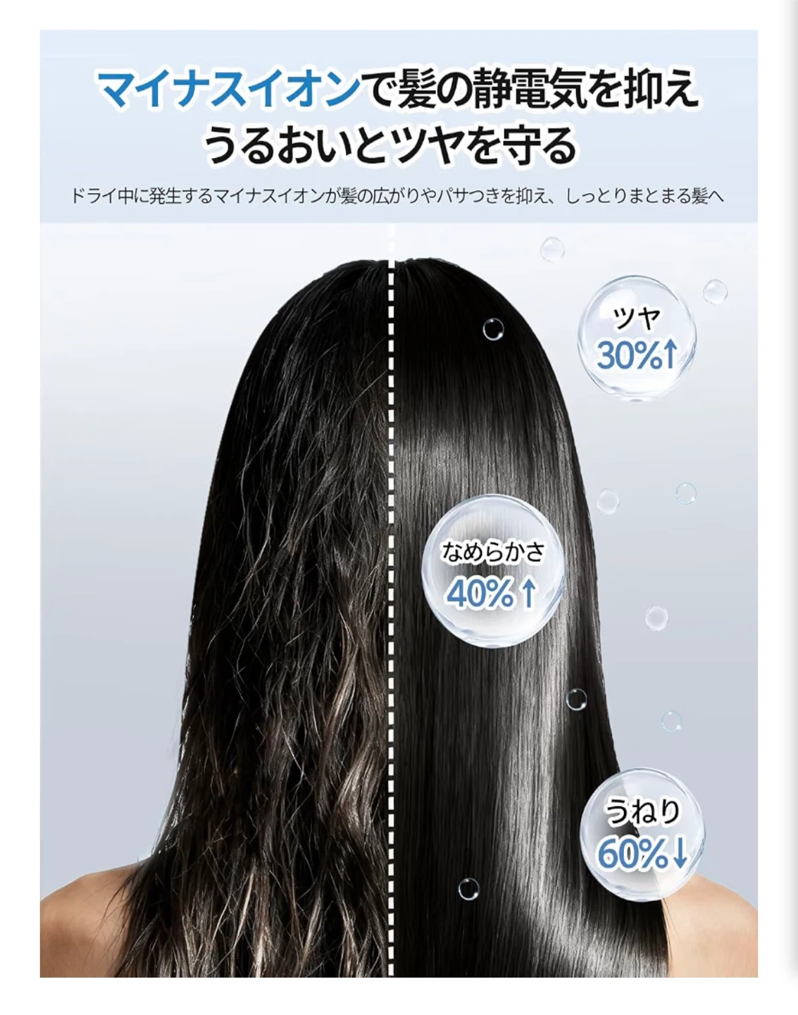 ヘアードライヤー GS87 速乾 軽量の写真8枚目