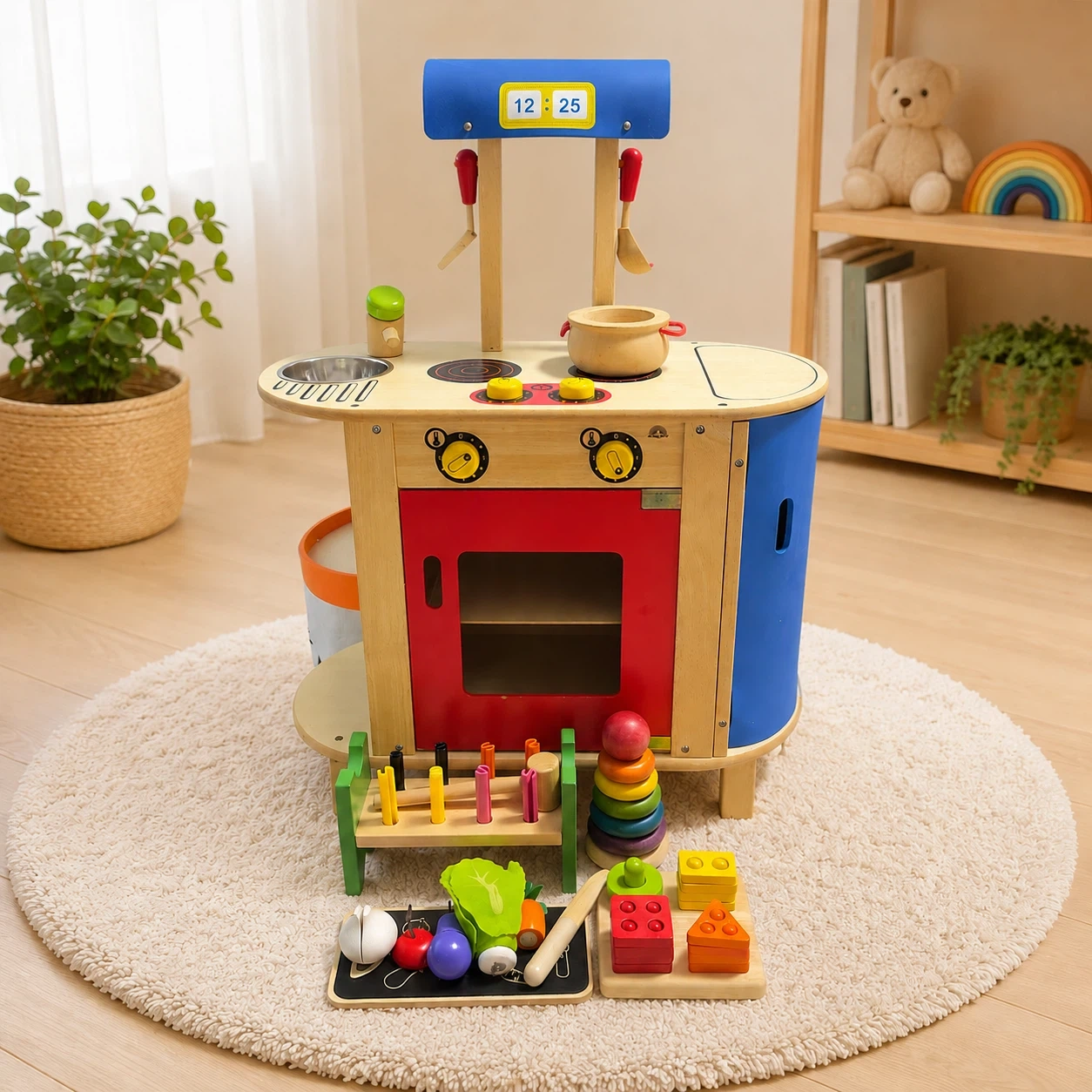 Wonderworldtoy木製おままごとキッチンセット 知育玩具