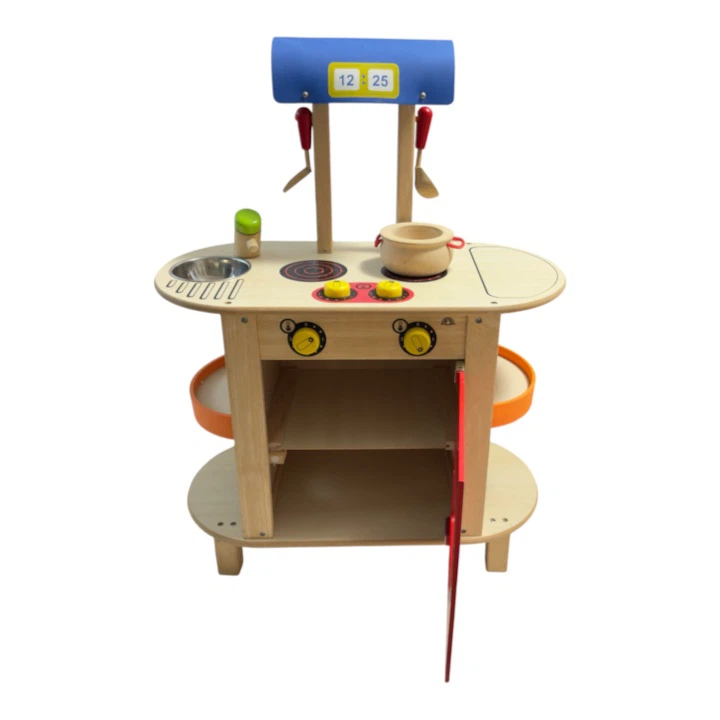 Wonderworldtoy木製おままごとキッチンセット 知育玩具の写真2枚目