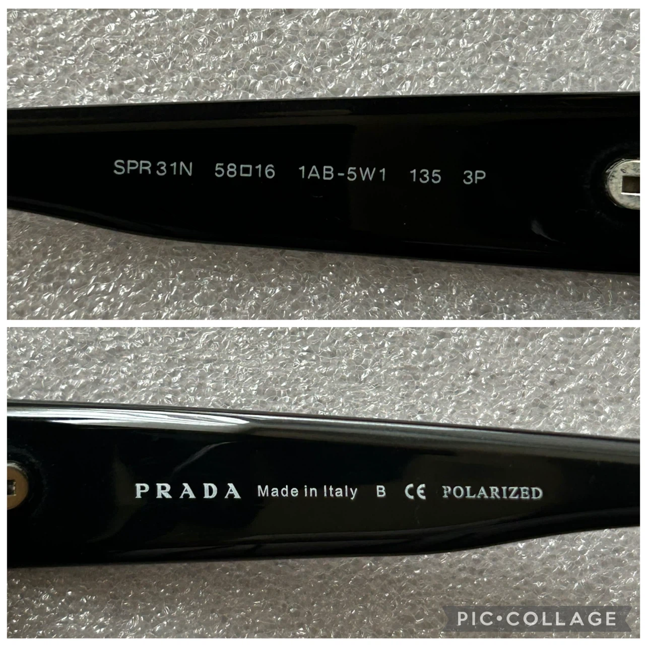 PRADA/プラダ SPR 31N サングラス メンズ&レディース(ブラック系)の写真8枚目