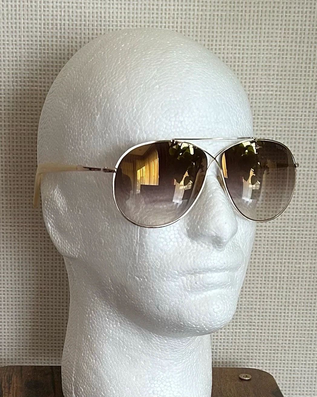 TOM FORD/トムフォードEva TF374 ダブルブリッジ ティアドロップ サングラス
