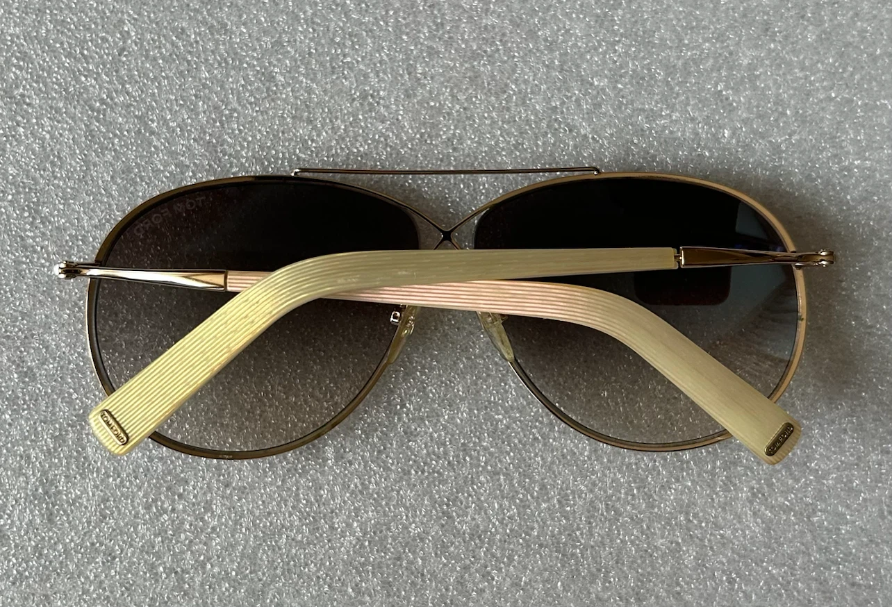 TOM FORD/トムフォードEva TF374 ダブルブリッジ ティアドロップ サングラスの写真4枚目