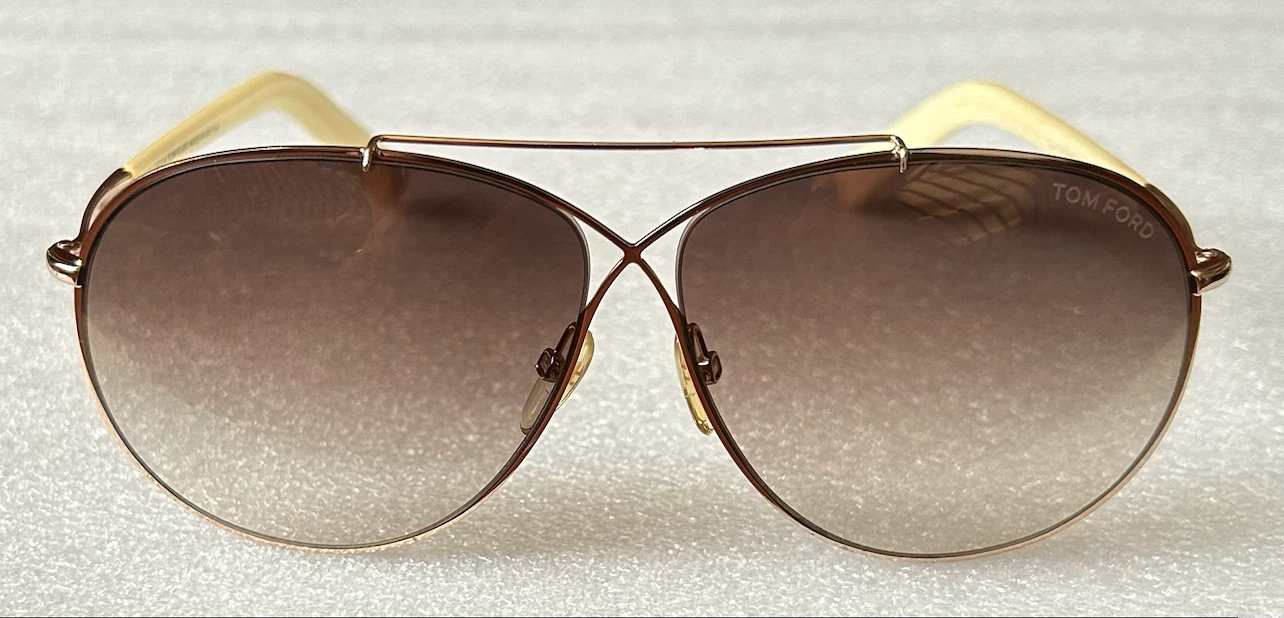 TOM FORD/トムフォードEva TF374 ダブルブリッジ ティアドロップ サングラスの写真5枚目