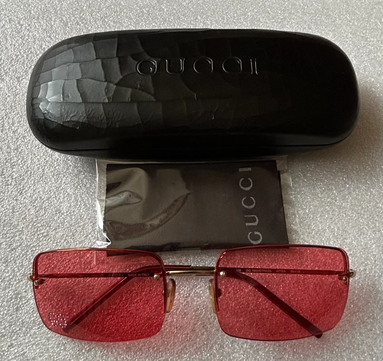 GUCCI/グッチGG1653/STRASS GGサングラス(ピンクxゴールド)の写真4枚目