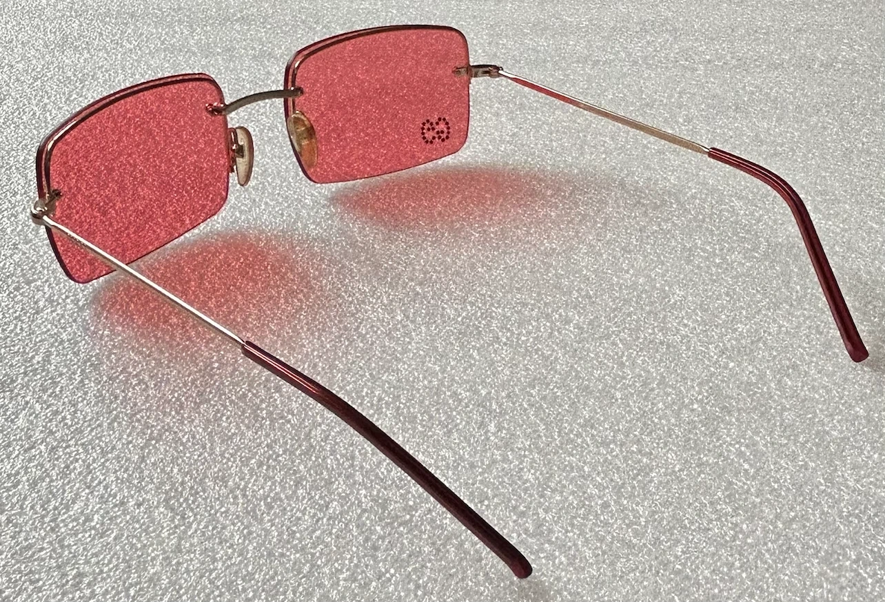 GUCCI/グッチGG1653/STRASS GGサングラス(ピンクxゴールド)の写真7枚目