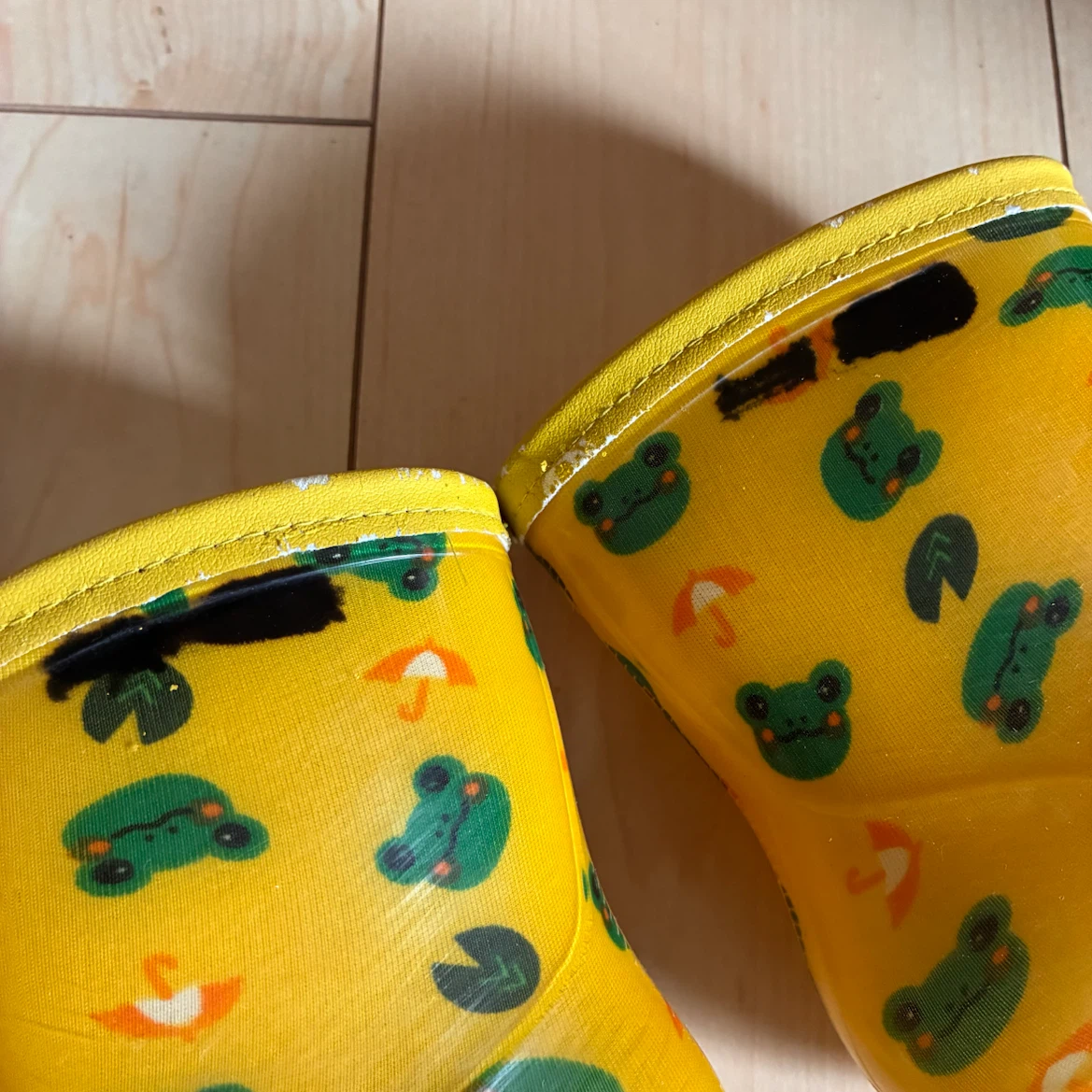 カエル柄 キッズ レインブーツ 17cm 長靴の写真4枚目