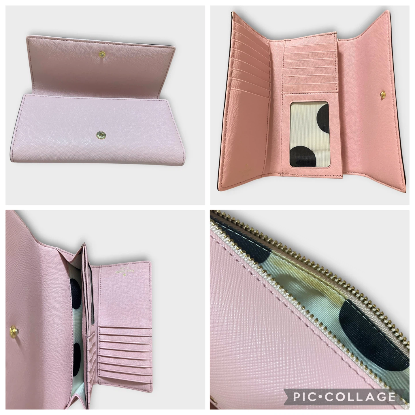 kate spade ケイトスペード 長財布 二つ折り キーケース パスケース２個セット ピンクの写真3枚目