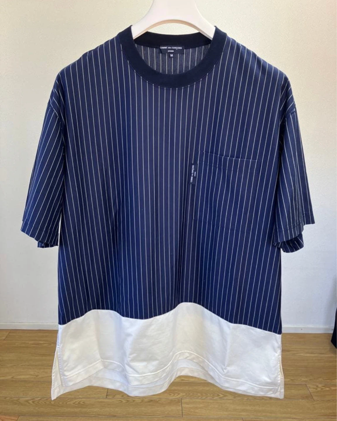 コムデギャルソンオム ストライプTシャツ Mサイズ
