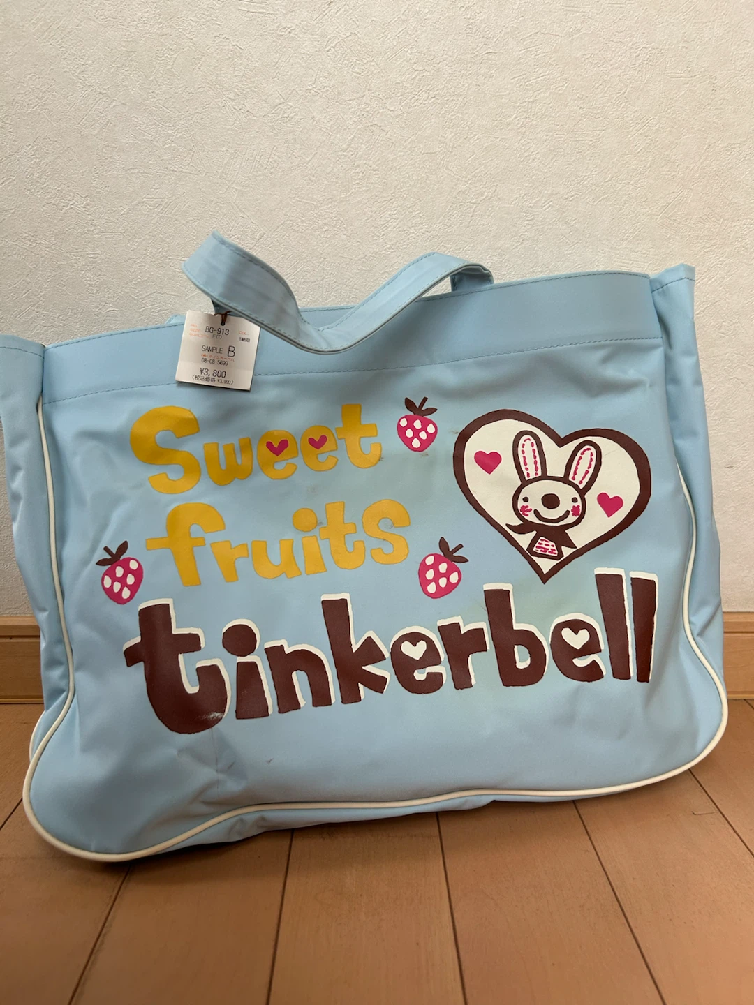 ティンカーベル トートバッグ 水色