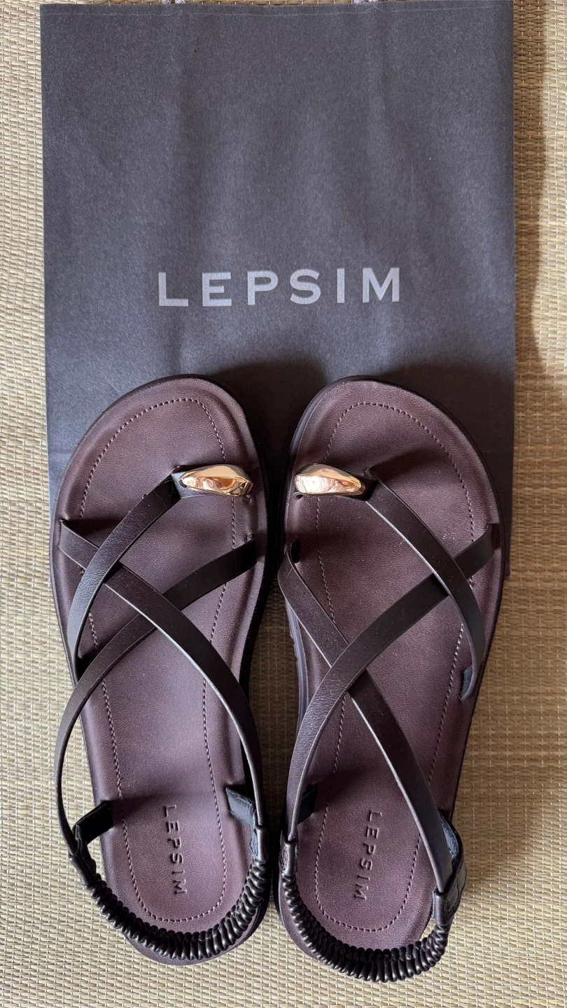 LEPSIM トングサンダル Lサイズ ブラウン