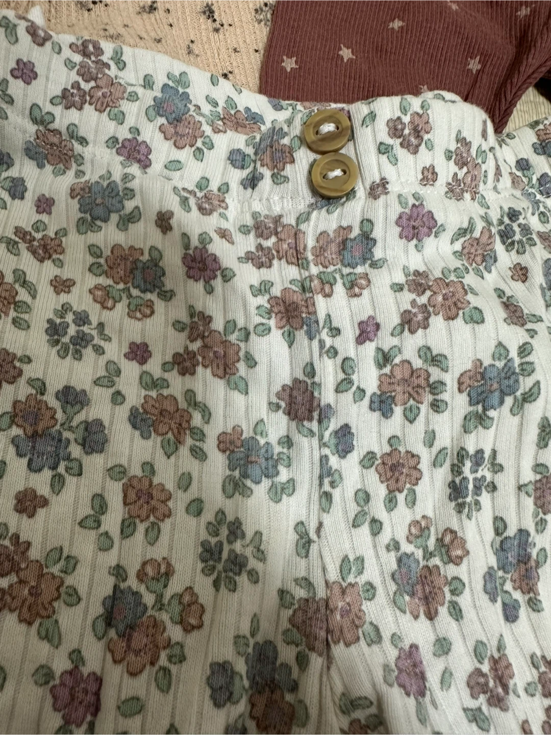 【1-3ヶ月用】ZARA.H&Mベビー レギンス 3枚セット 花柄 星柄【記名あり】の写真4枚目