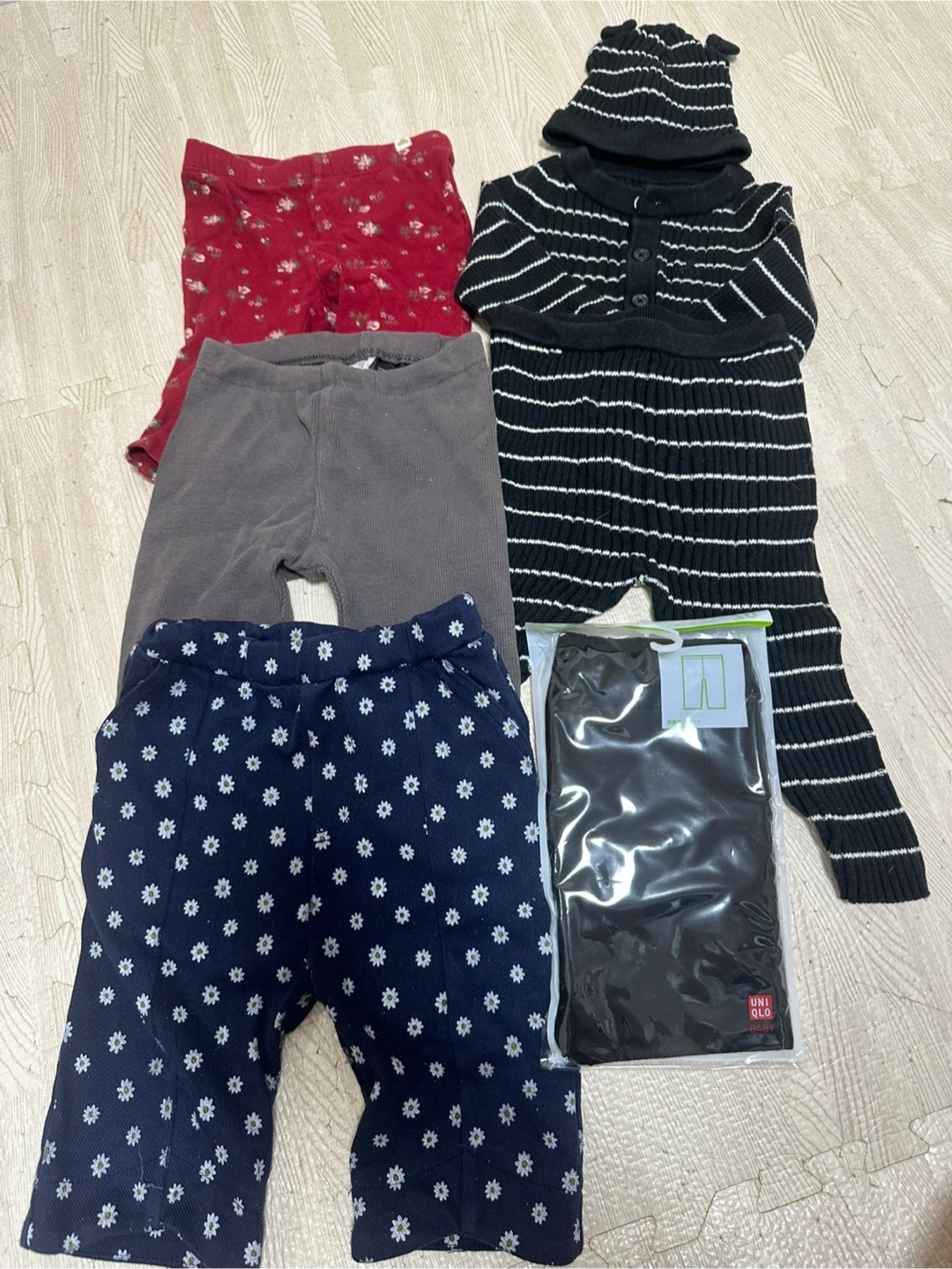 【6-12ヶ月】ベビー服 レギンス 5点セット 70cm GAP.プティマイン、H&M