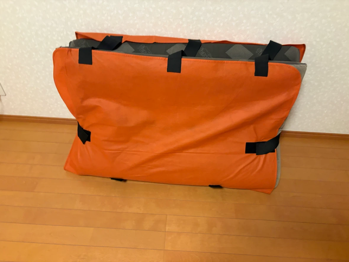 TEMPUR テンピュール フトン デラックス シングル 190×90cm オレンジカバー付きの写真6枚目